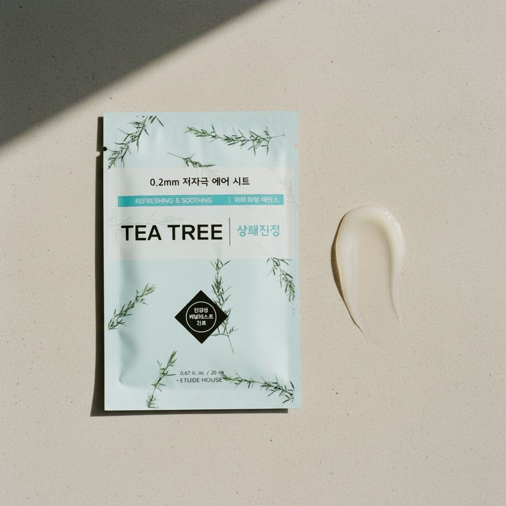 Etude House - 0.2 Therapy Air Mask Tea Tree — Masque purifiant tea tree ultra-fin - texture