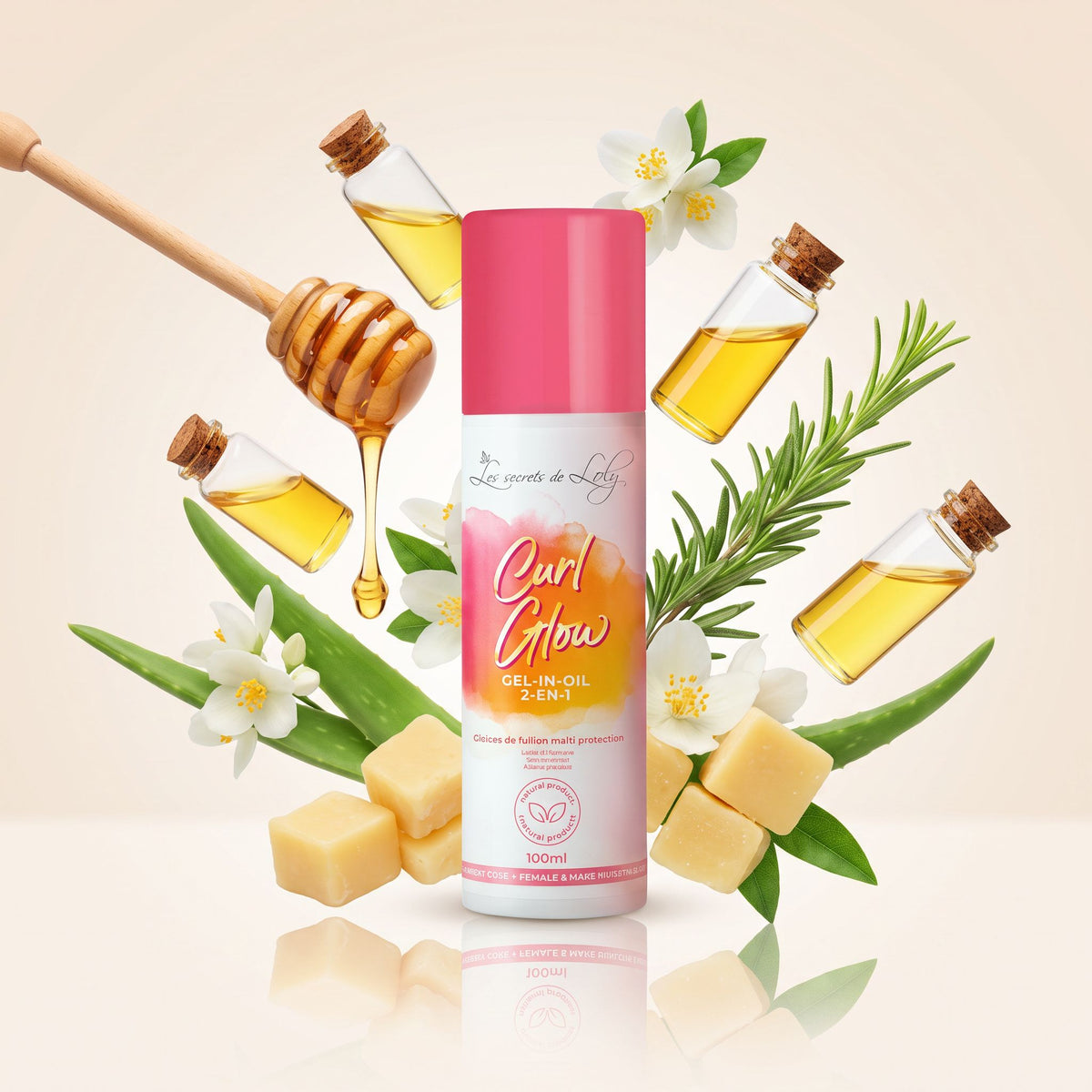 Les Secrets de Loly – Curl Glow Huile Brillance Boucles 100ml - hero