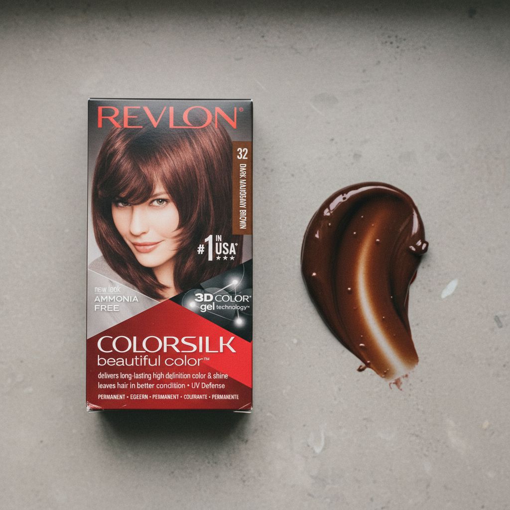Revlon Colorsilk 32 Acajou Foncé - texture