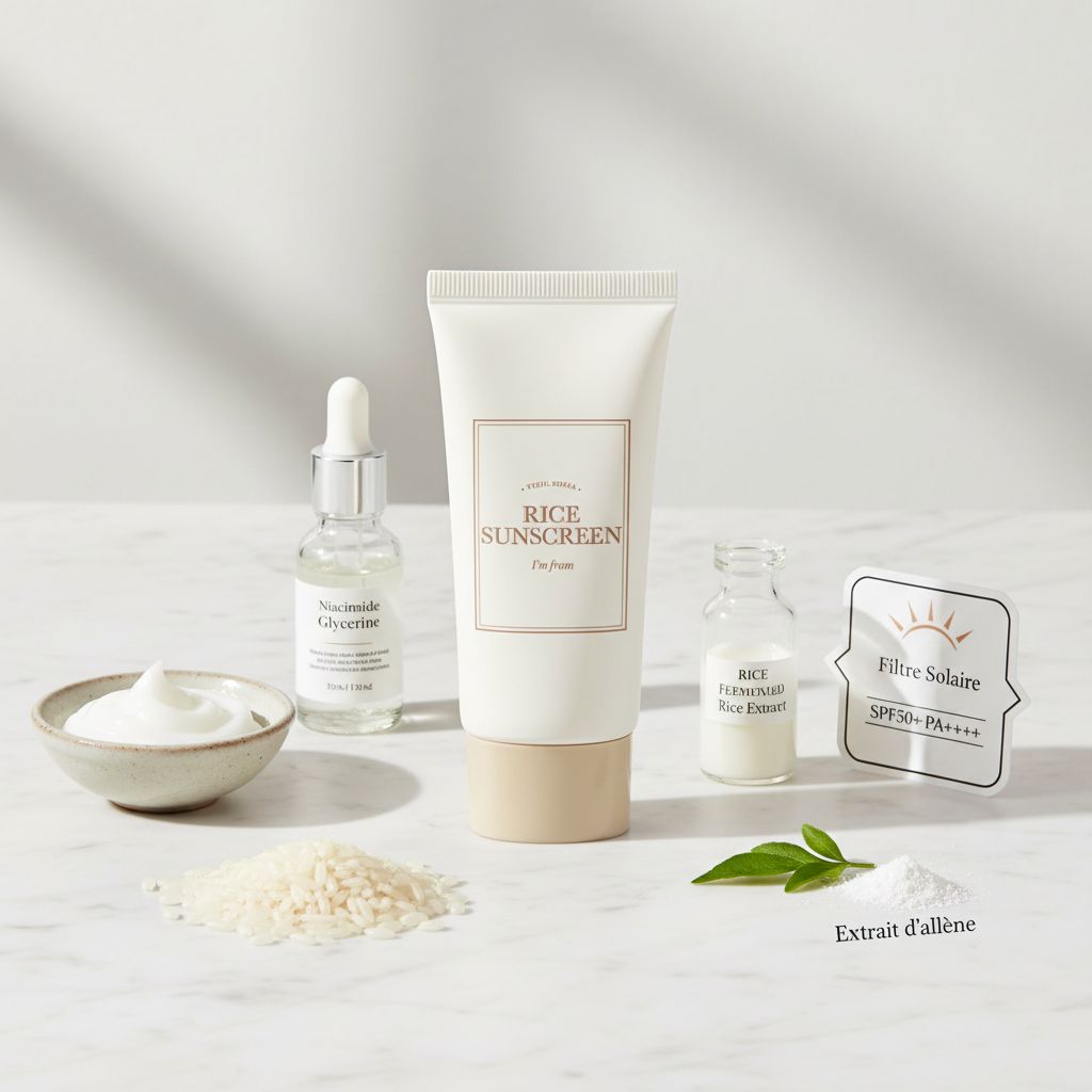 [I'M FROM (EU)] RICE SUN SCREEN SPF50+ PA++++ 50ML (EU) - ingredients