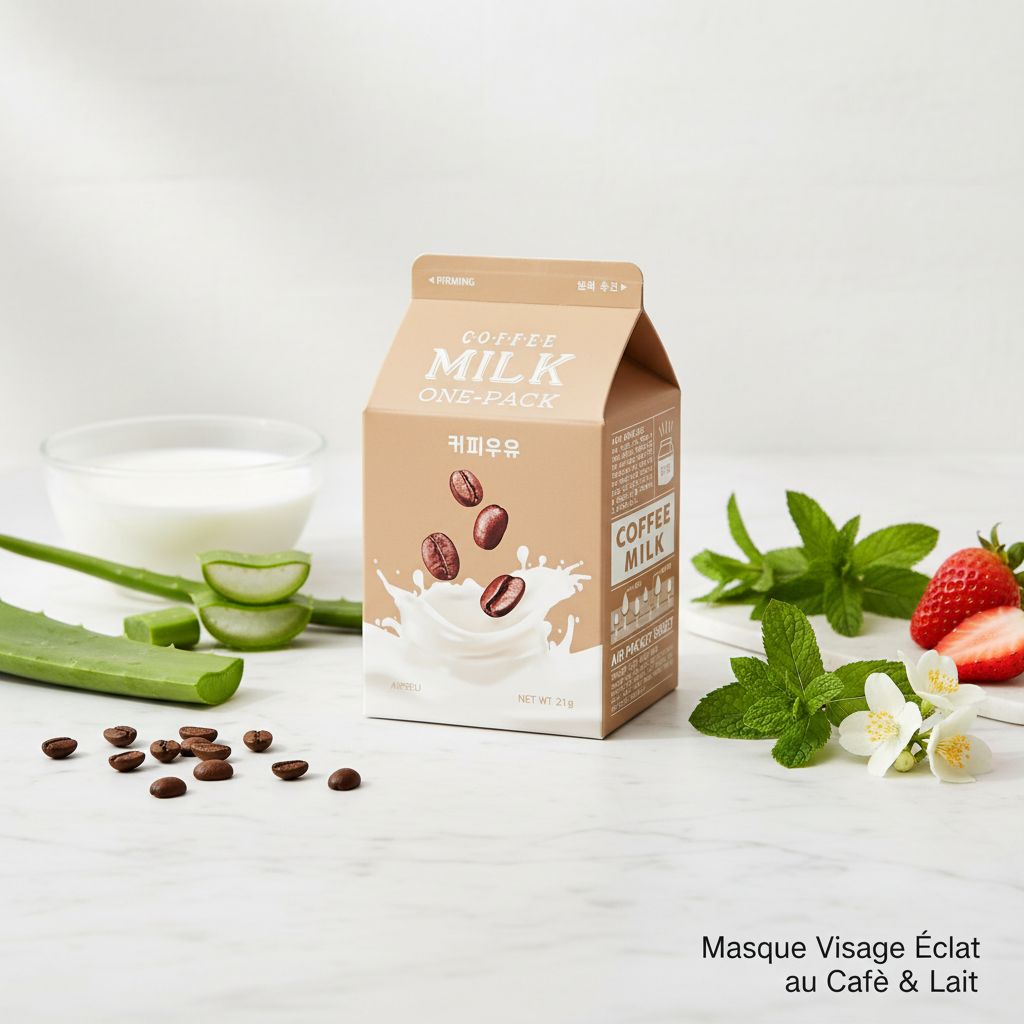 Coffee Milk Face Mask – Masque Visage Éclat au Café & Lait - ingredients