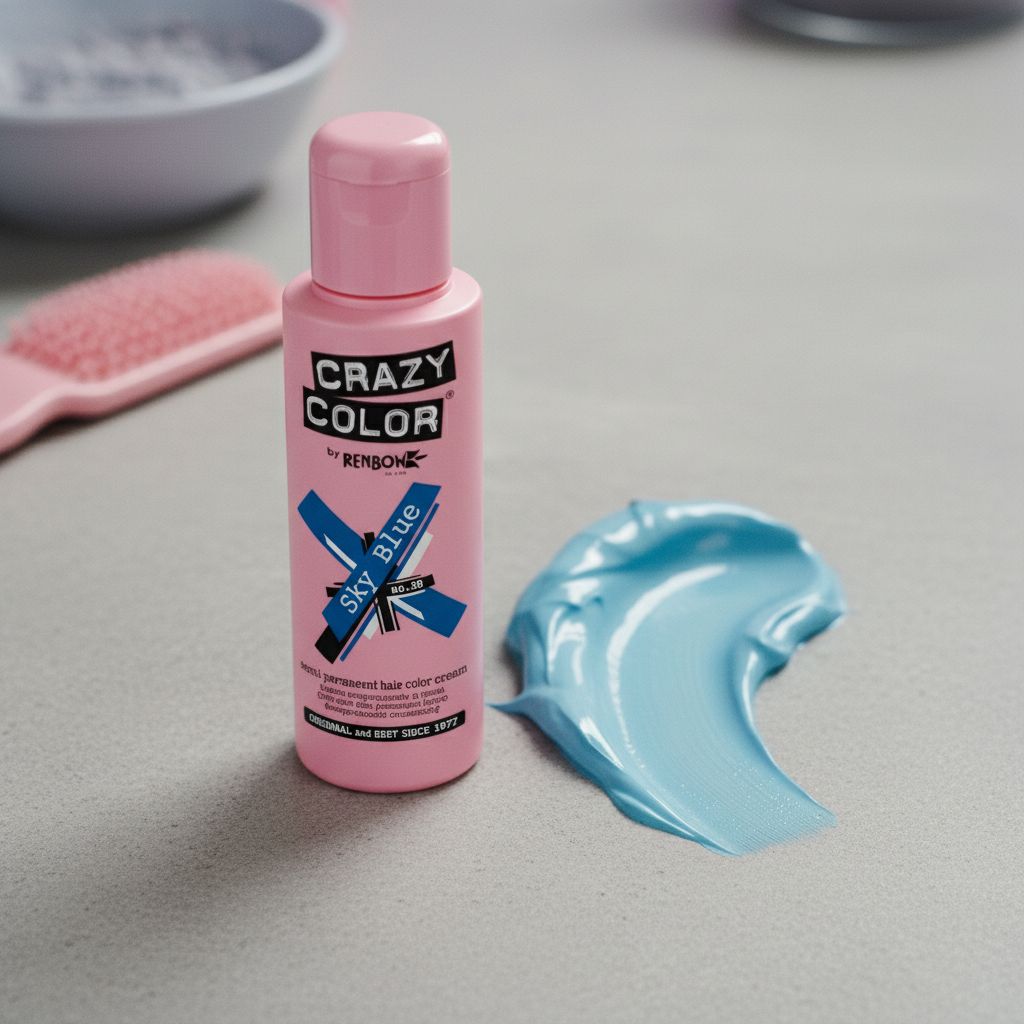 Crazy Color Sky Blue 100 ml - texture