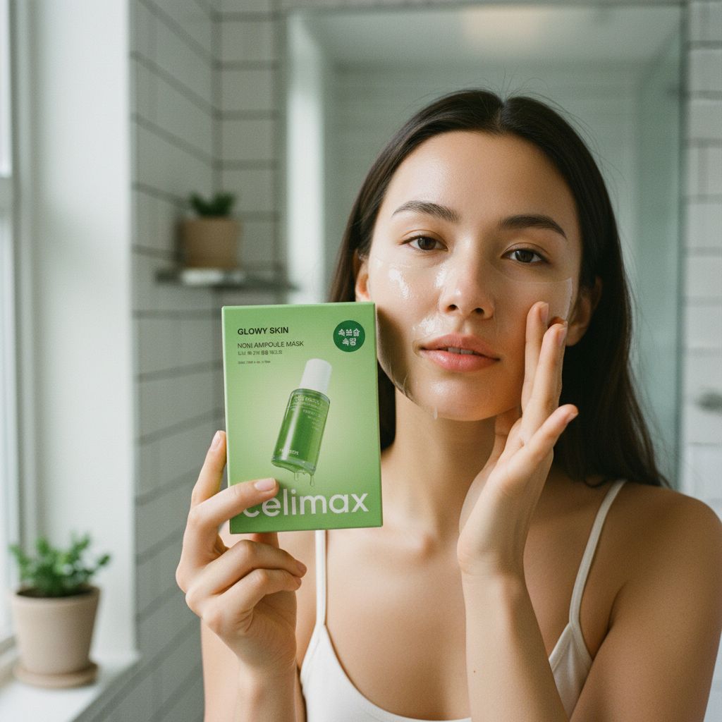 CELIMAX GLOWY SKIN NONI ENERGY AMPOULE MASK SHEET 29ML — Éclat et vitalité instantanés - lifestyle
