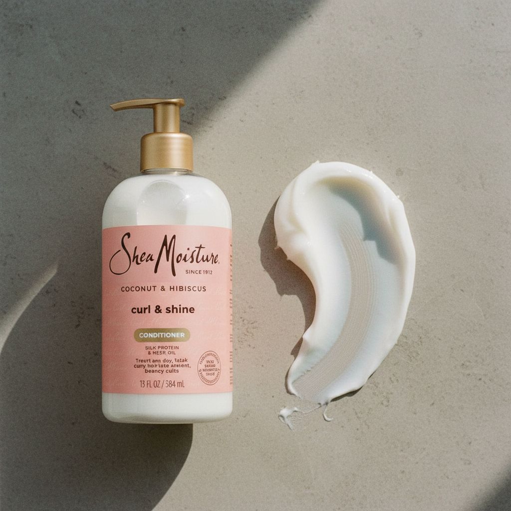 Shea Moisture – Coconut & Hibiscus Curl & Shine Conditioner 384ml - texture