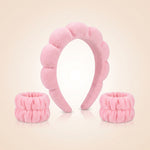 2.99 ACCESOIRES SKIN CARE TWIST EPONGE BANDEAU+2 POIGNETS — Nettoyage efficace et confort - hero