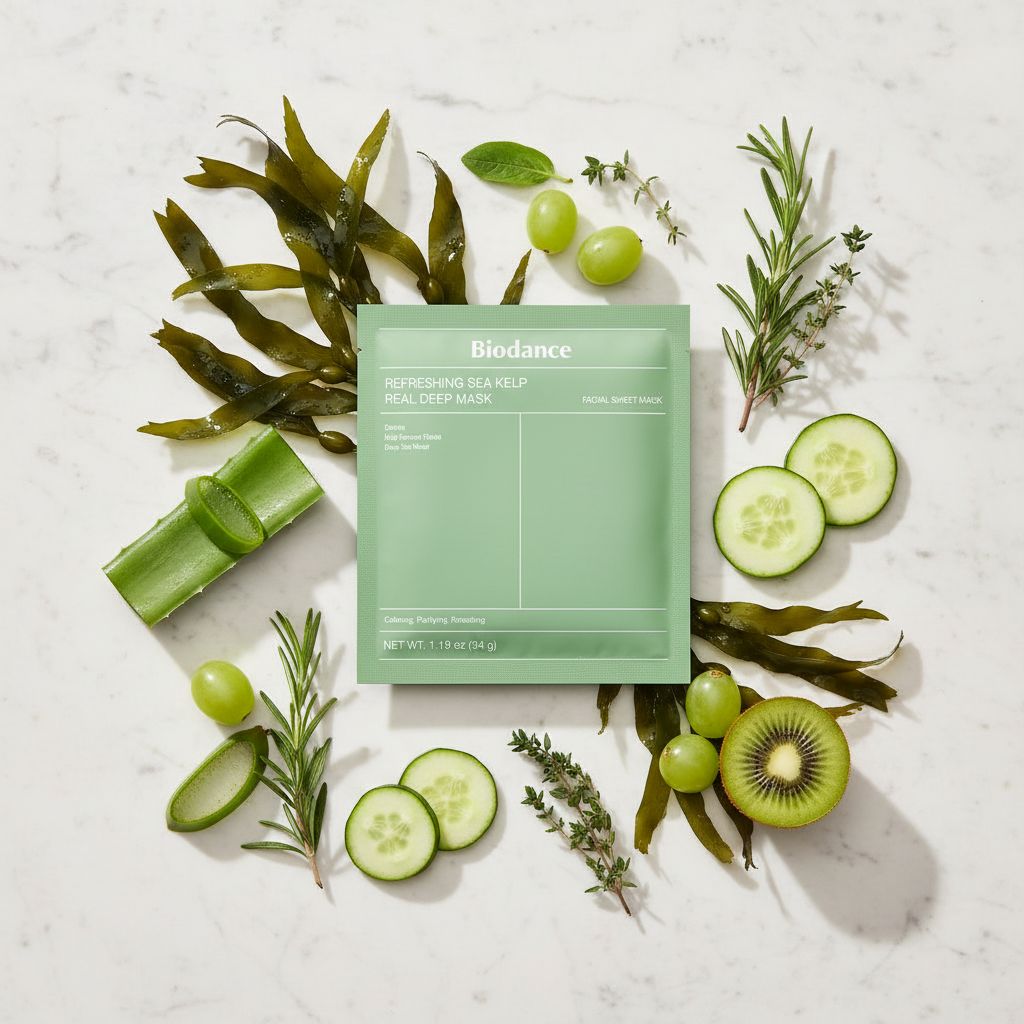 BIODANCE Refreshing Sea Kelp Real Deep Mask – Masque Hydratant aux Algues Marines - ingredients