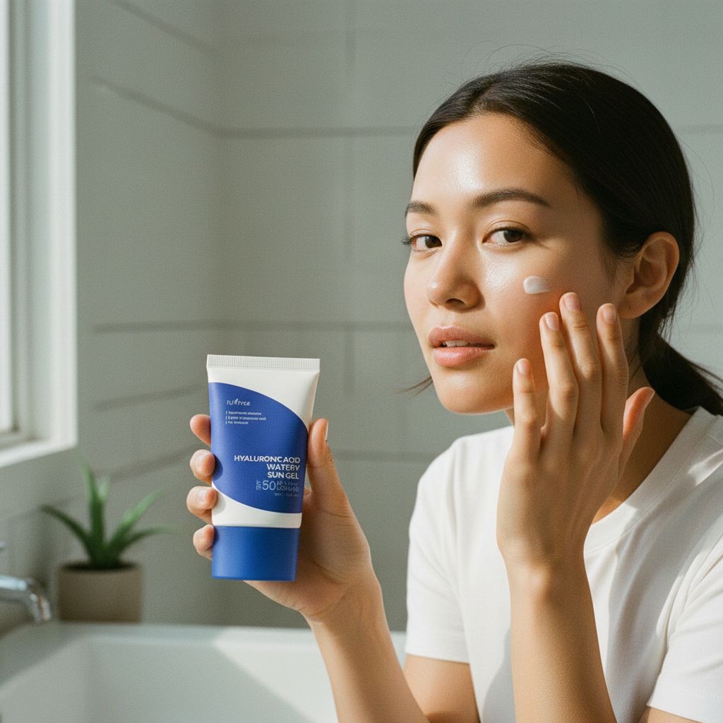 Isntree - Hyaluronic Acid Watery Sun Gel SPF 50+ PA++++ — Protection solaire ultra-légère hydratante - lifestyle