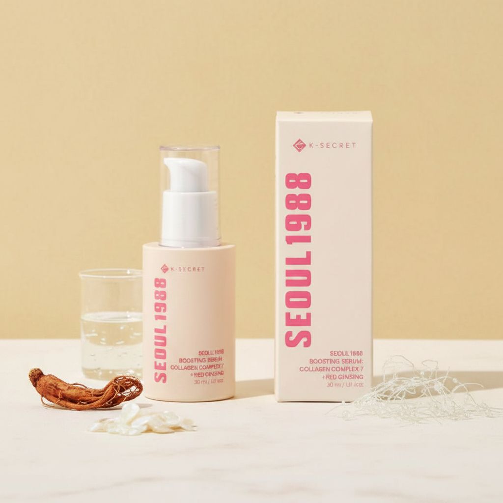 [KSECRET] SEOUL 1988 BOOSTING SERUM: COLLAGEN COMPLEX 7 + RED GINSENG — Éclat et fermeté intense - ingredients