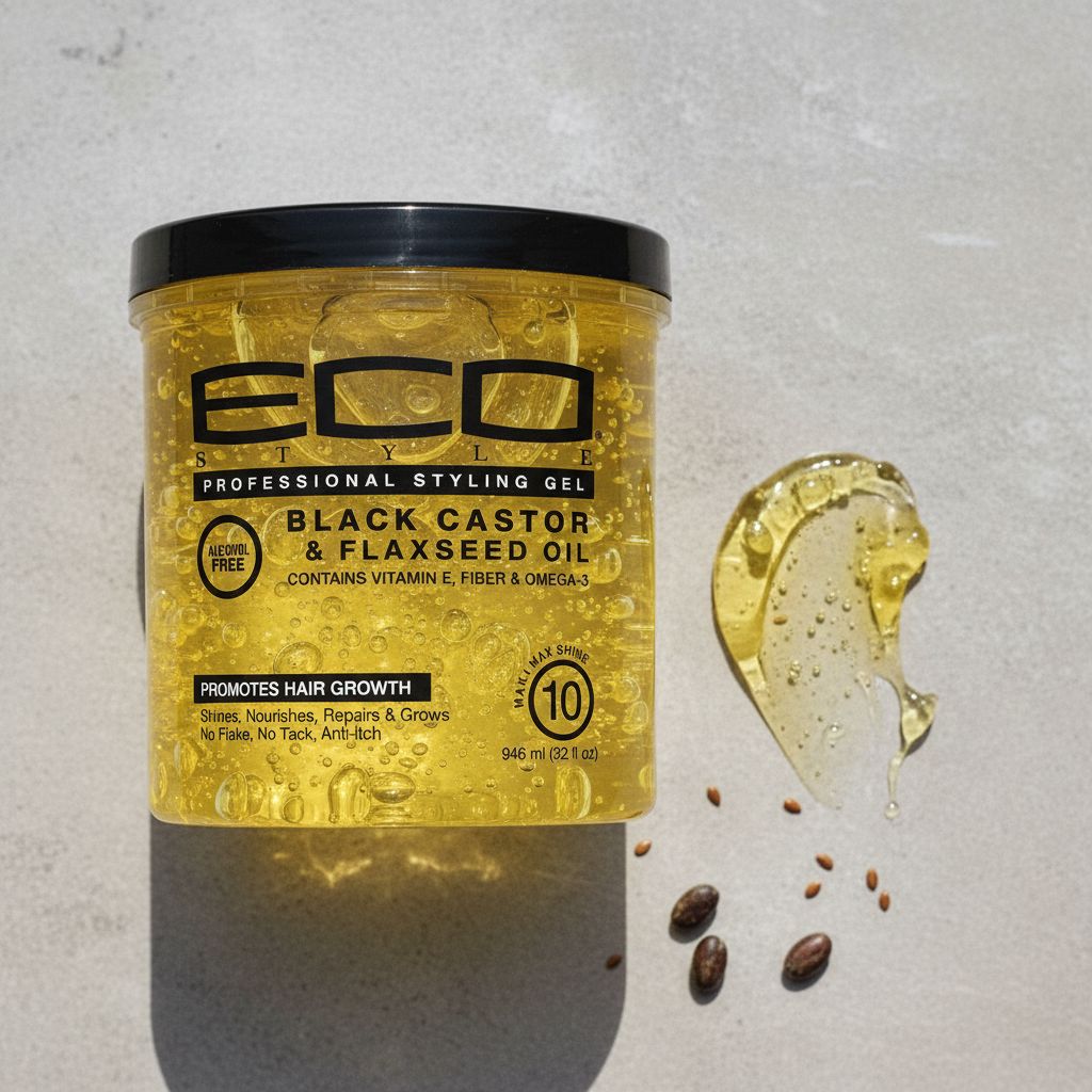 Eco Style Gel Ricin Noir & Huile de Lin 946 ml - texture