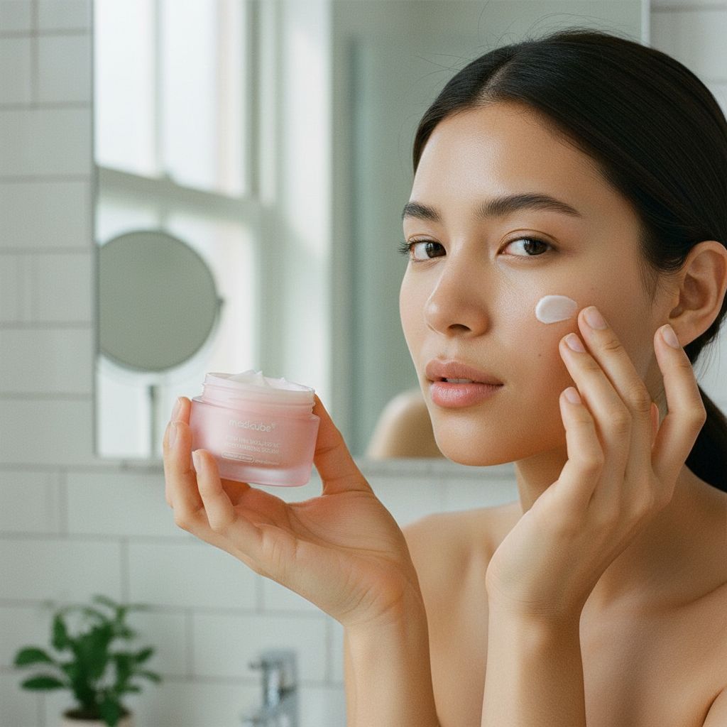 Medicube PDRN Pink Hyaluronic Moisturizing Cream – Crème Hydratante Repulpante 50 ml - lifestyle