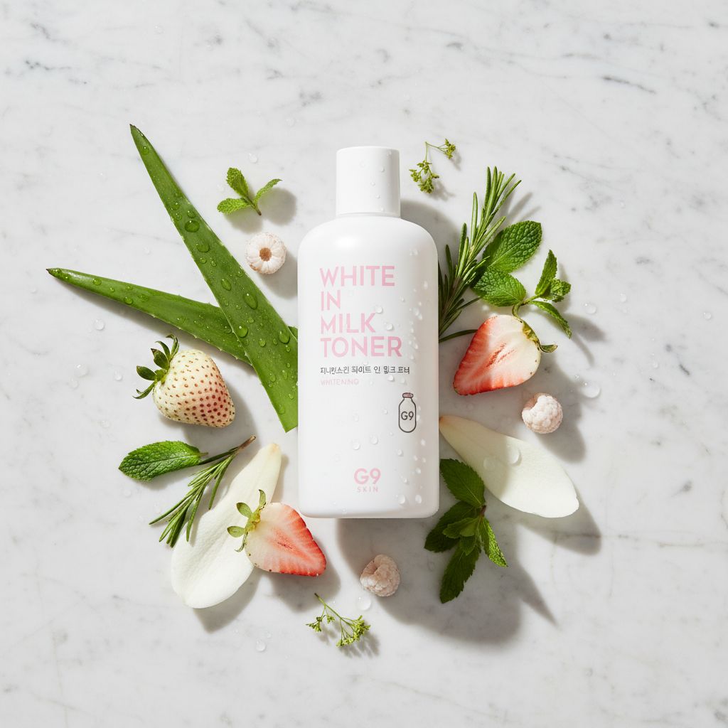 G9 SKIN White In Milk Toner – Tonique Éclaircissant Hydratant - ingredients