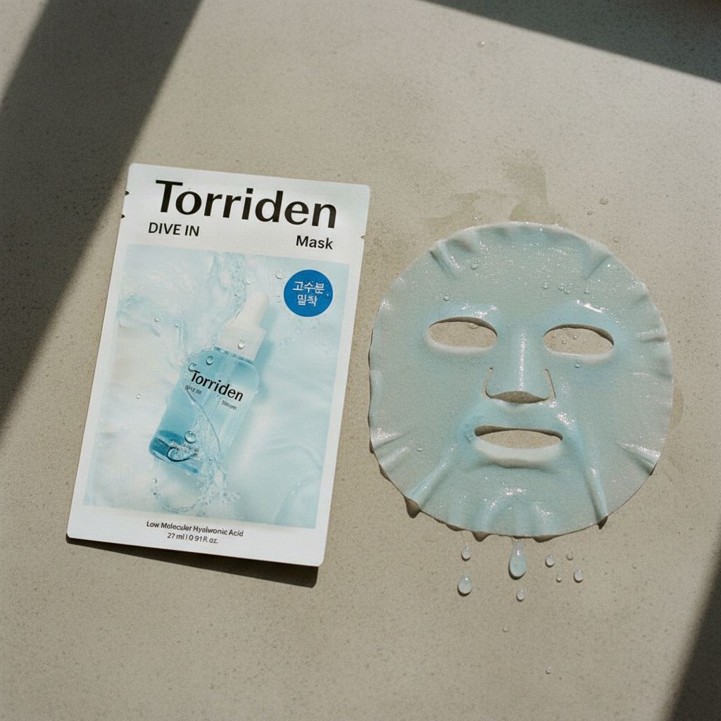 Torriden – Dive-in Low Molecular Hyaluronic Acid Mask Pack — Hydratation intense et profonde - texture
