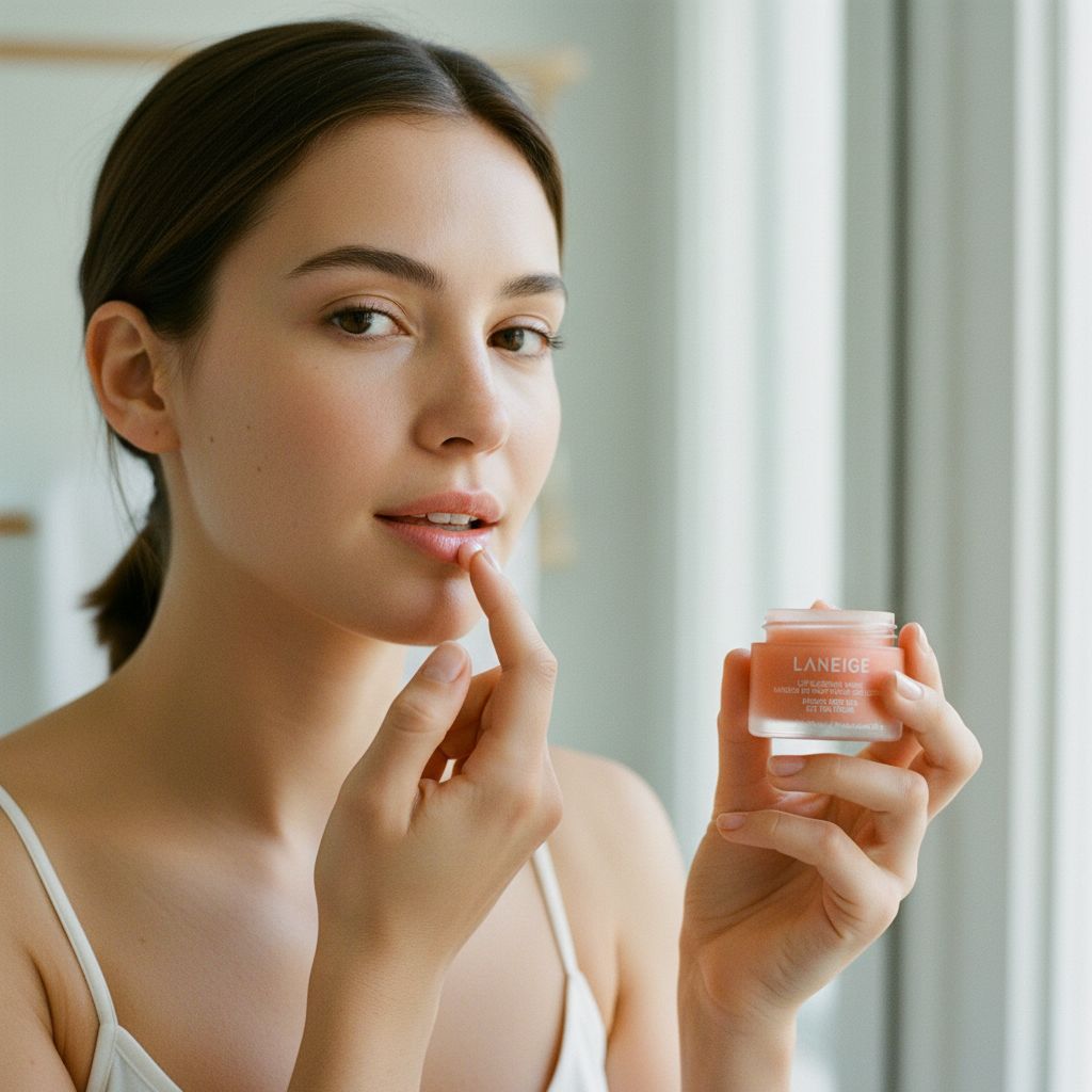 Laneige - Lip Sleeping Mask (Peach Iced Tea) 20g — Masque lèvres nuit réparateur - lifestyle