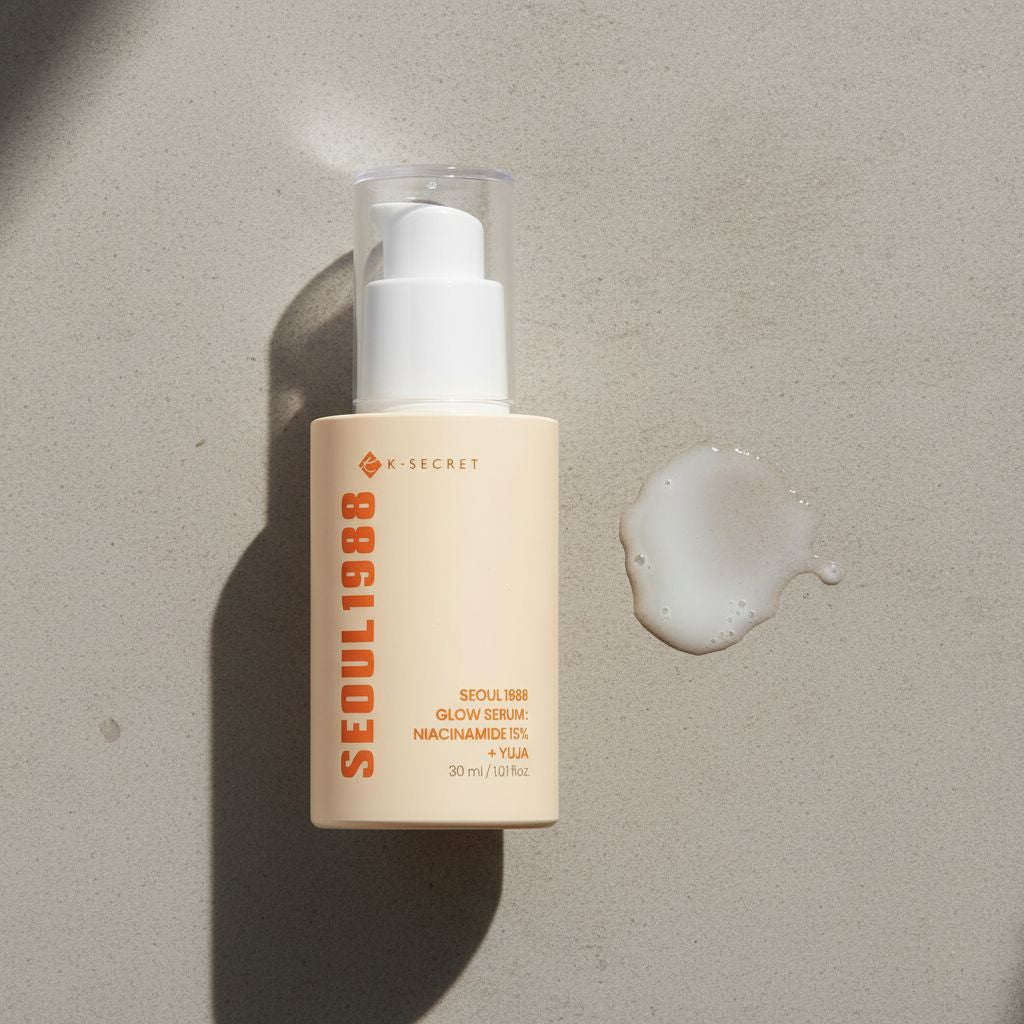 [KSECRET] GLOW SERUM : NIACINAMIDE 15% + YUJA 30 ml — Éclat et luminosité instantanée - texture