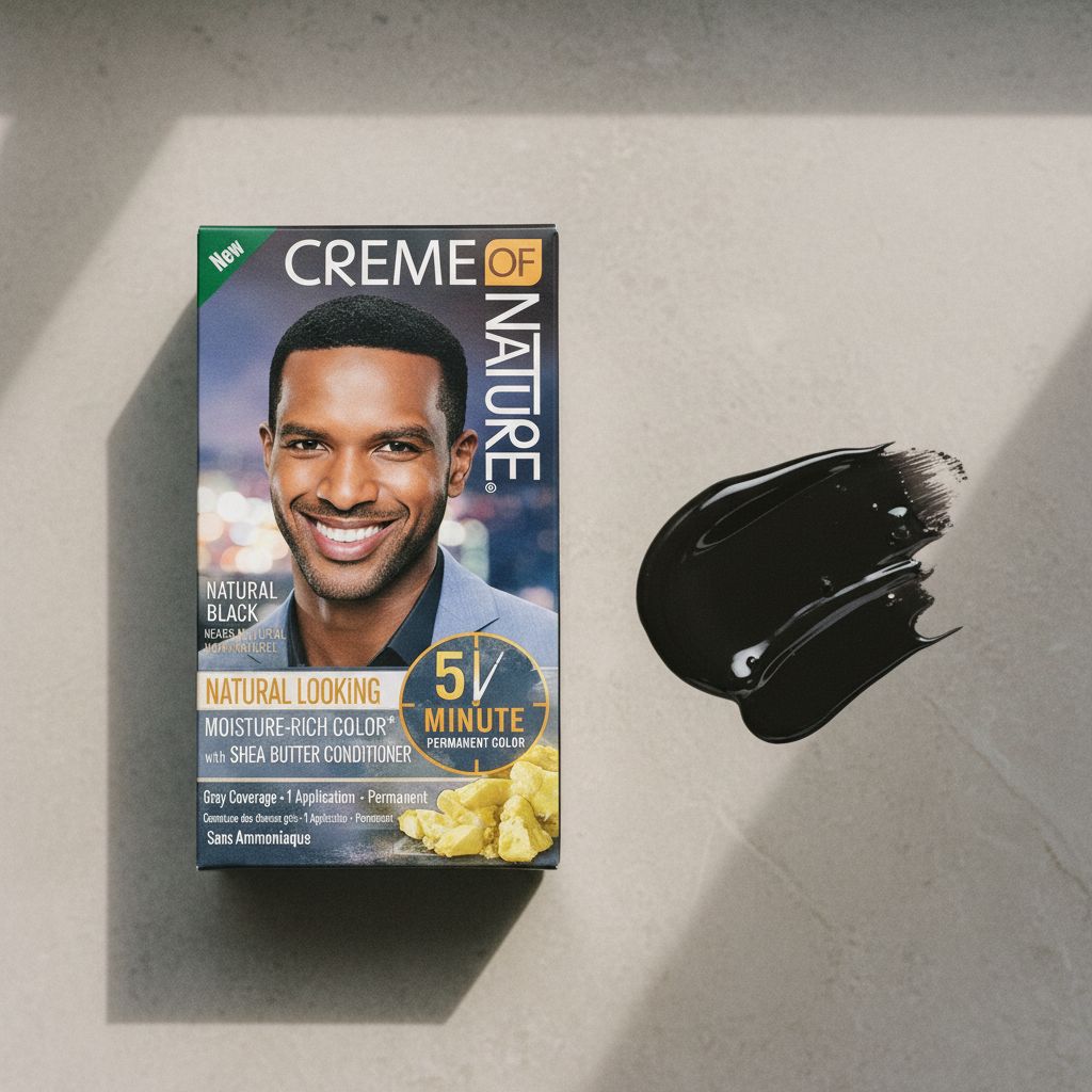 Creme of Nature Coloration Liquide Men Natural Black 1 - texture