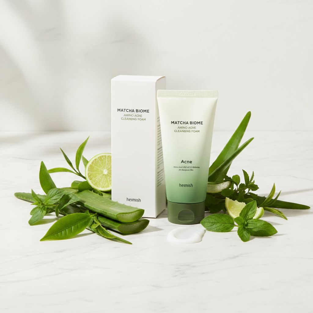 Heimish Matcha Biome Amino Acne Cleansing Foam – Mousse Nettoyante Anti-Imperfections 150 g - ingredients