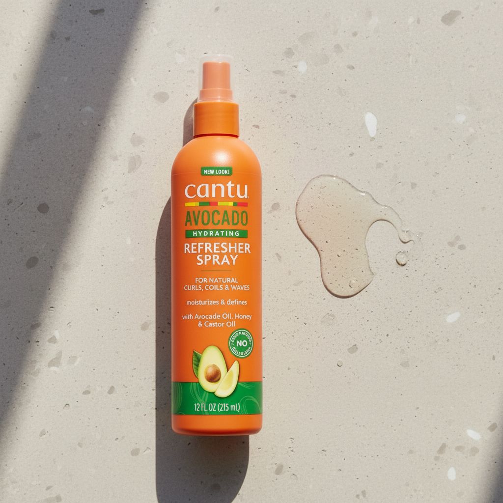 CANTU – Spray Hydratant Rafraîchissant Boucles 12oz (Avocado Hydrating Refresher Spray) - texture