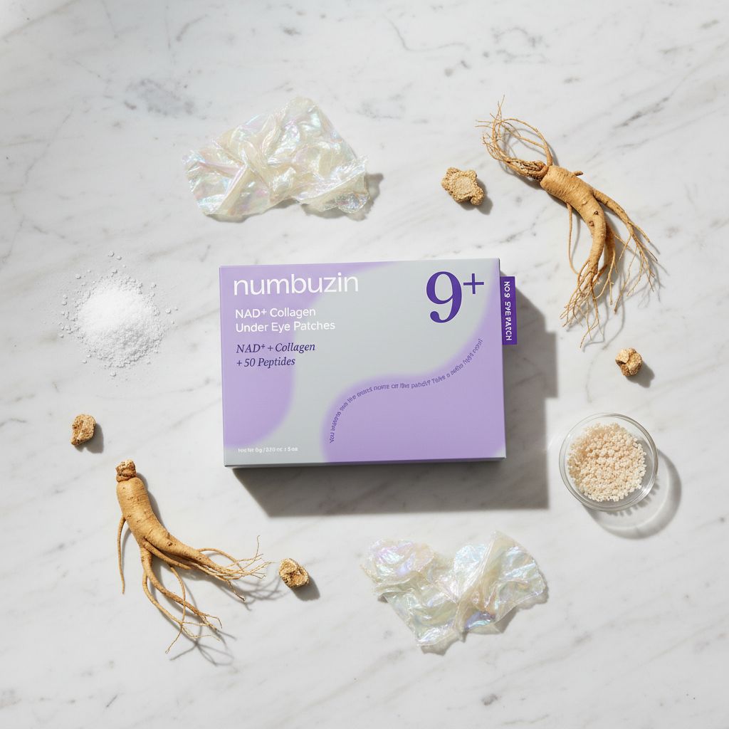 [Numbuzin] 5ea) No.9 NAD Collagen Under Eye Patches — Contour des yeux régénérant collagène - ingredients