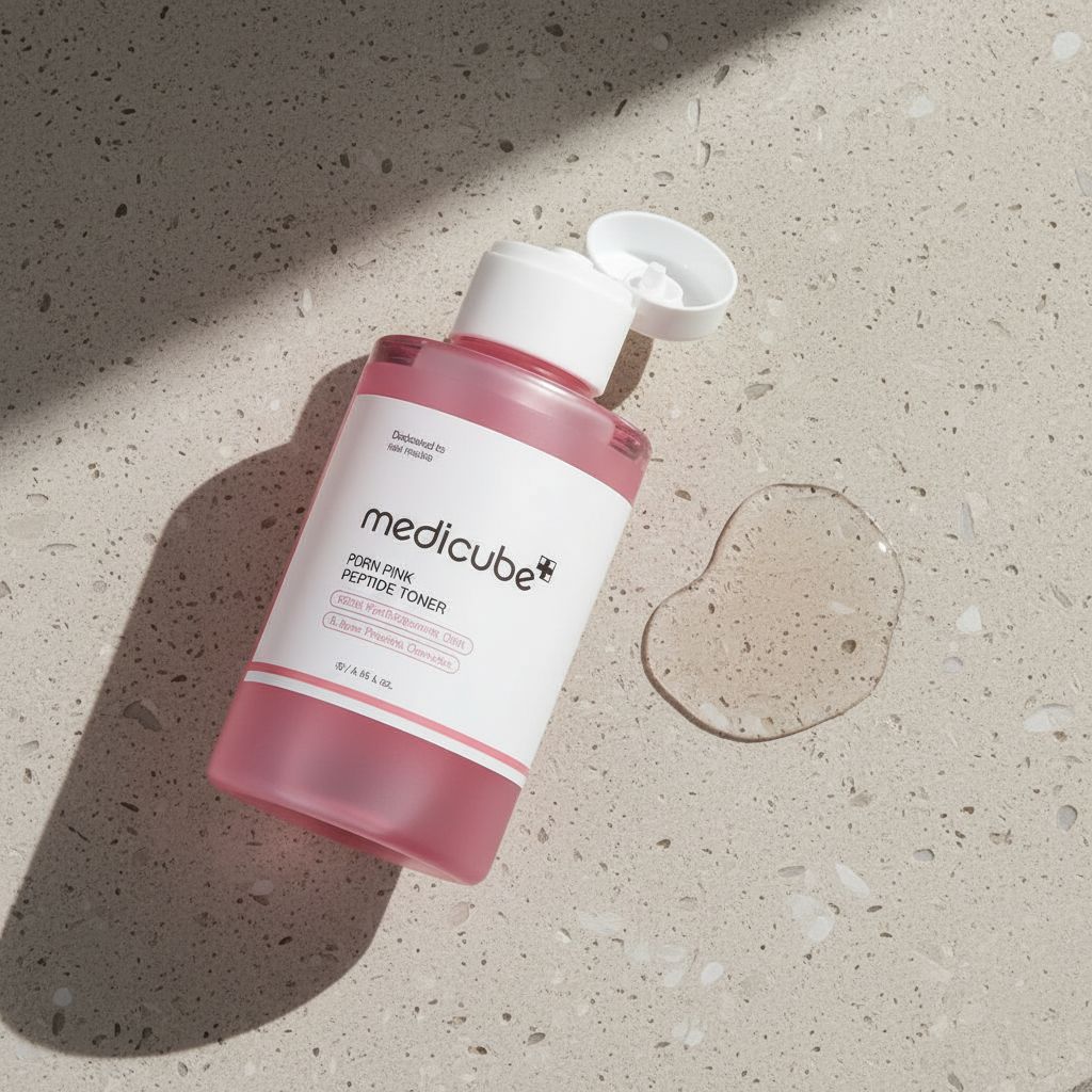 Medicube PDRN Pink Cica Soothing Toner – Tonique Apaisant Hydratant 250 ml - texture