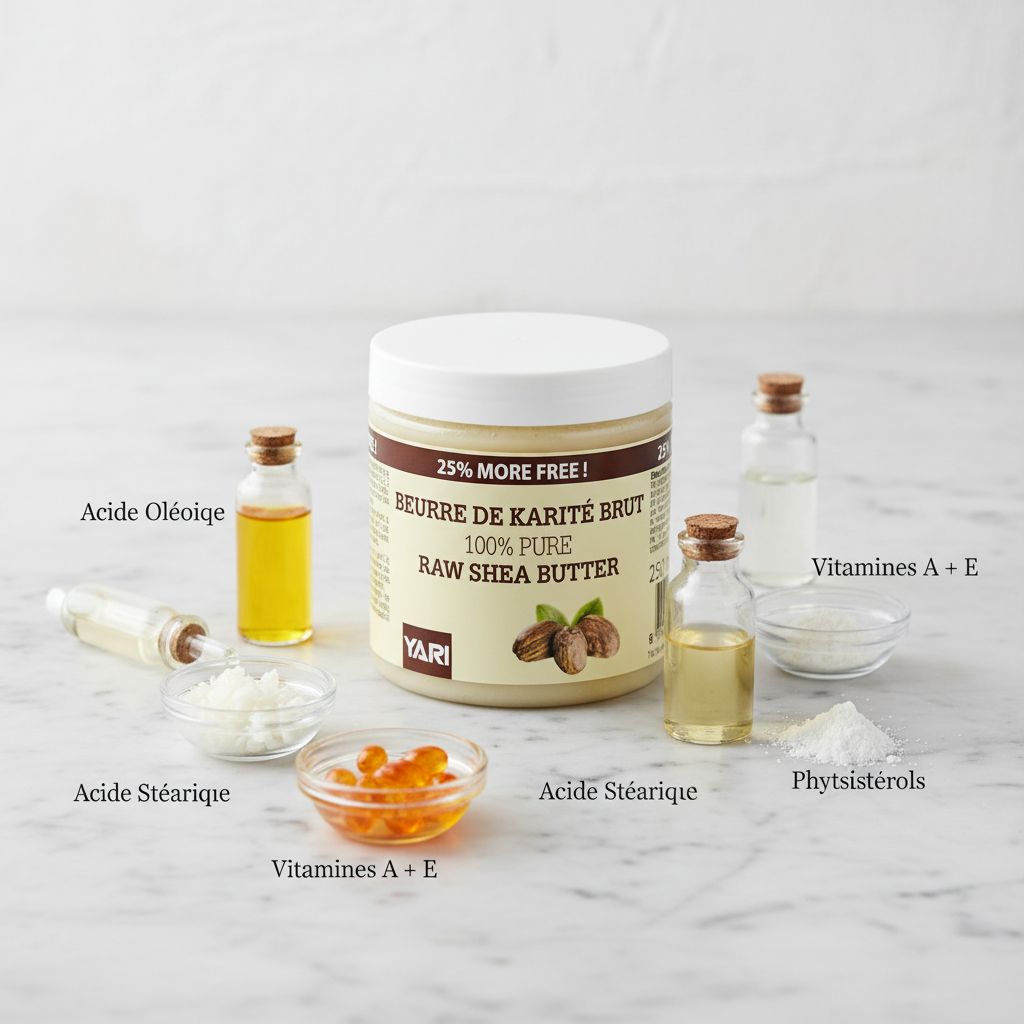 YARI 100% Bio Beurre de Karité Brut 300ml - ingredients