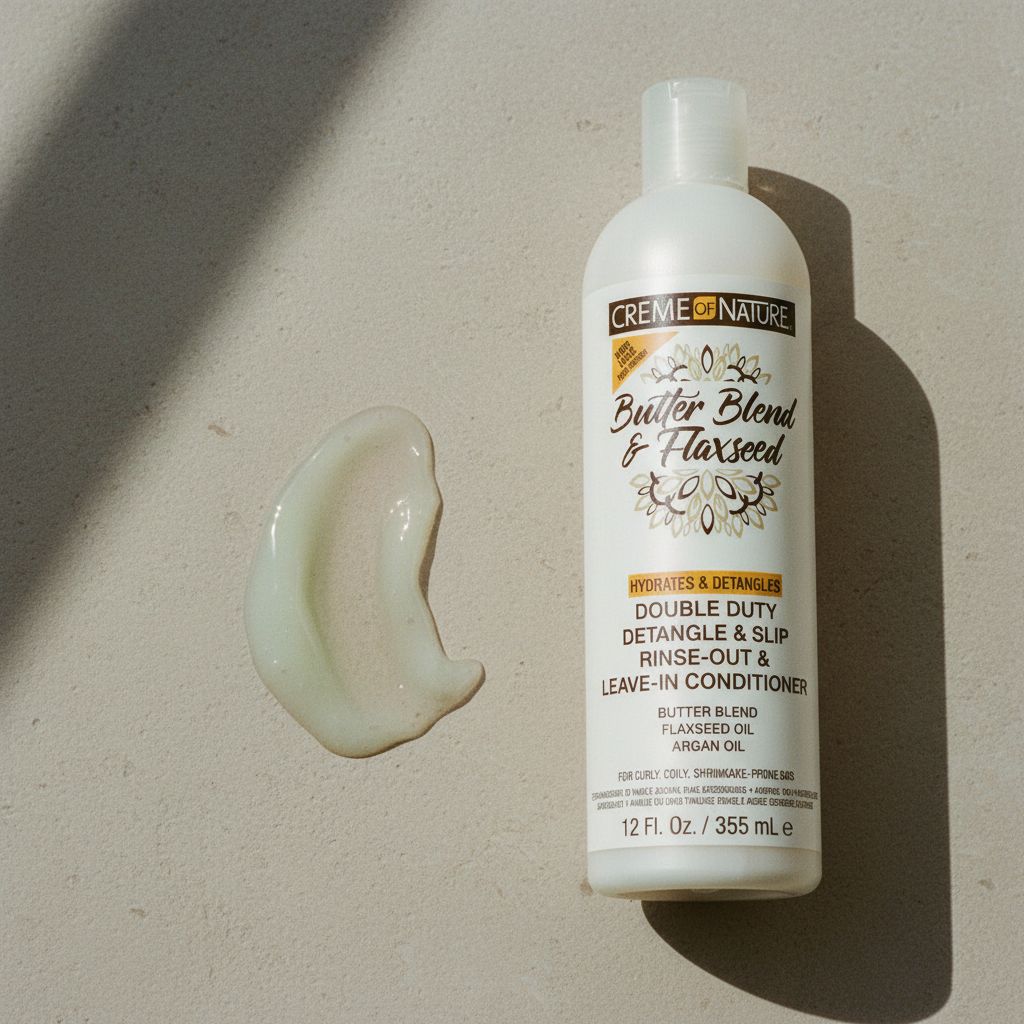 Creme of Nature – Shampoing Hydratant Butter Blend & Flaxseed 12oz (BB&F Shampoo) - texture