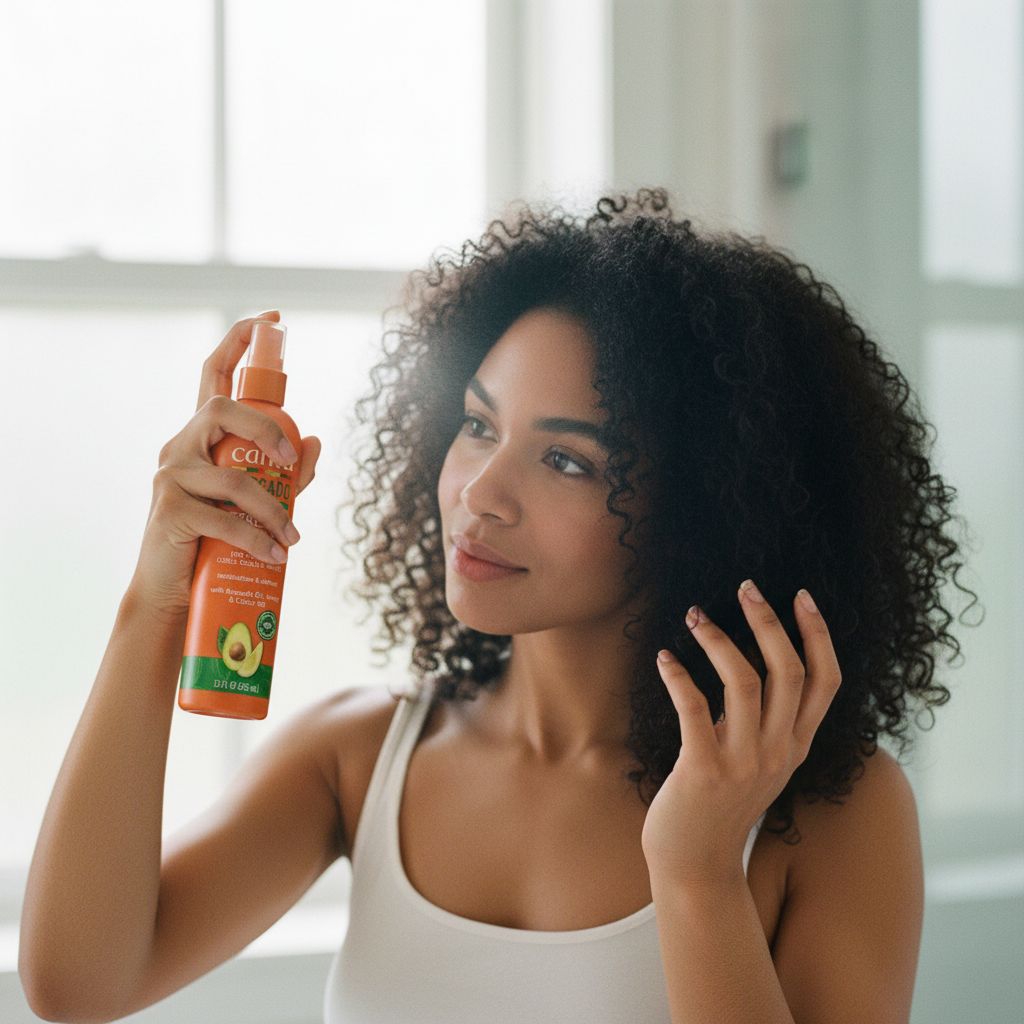 CANTU – Spray Hydratant Rafraîchissant Boucles 12oz (Avocado Hydrating Refresher Spray) - lifestyle