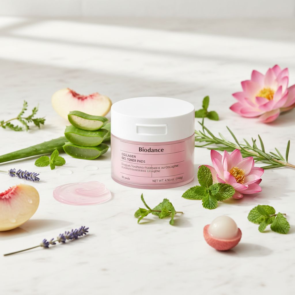 BIODANCE Collagen Gel Toner Pads – Disques Tonifiants Hydratants au Collagène (60 pads) - ingredients
