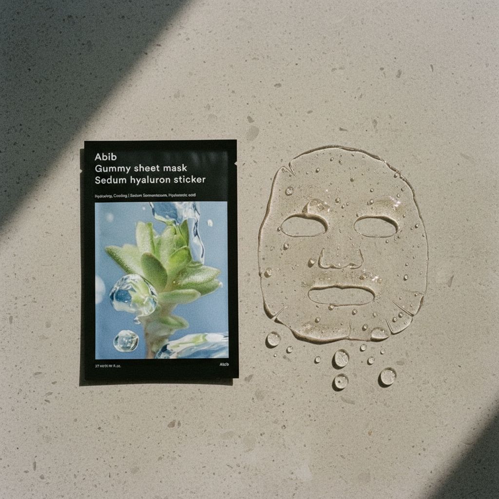 [Abib] [1ea] GUMMY SHEET MASK SEDUM HYALURON STICKER (2024) — Hydratation intense et repulpante - texture