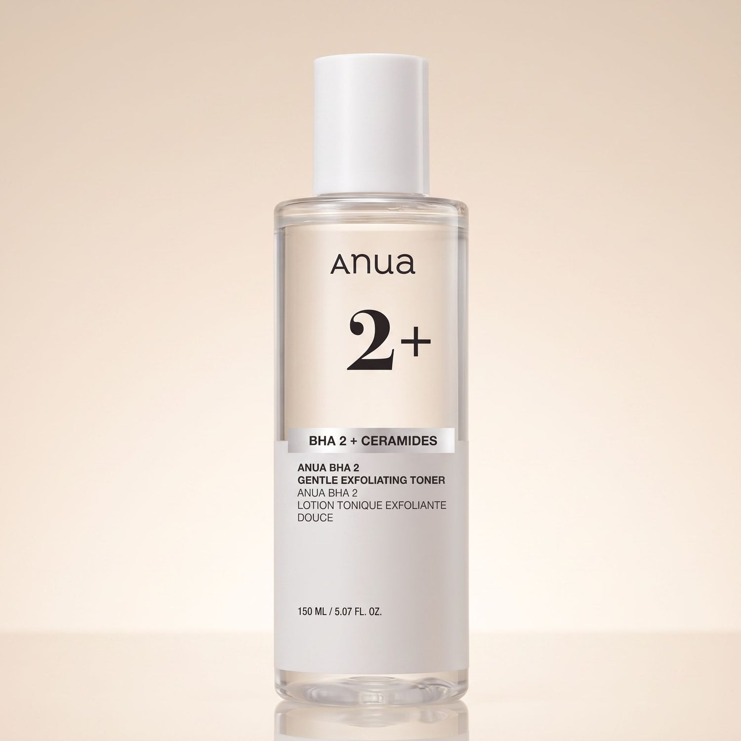 ANUA BHA 2 + CERAMIDES GENTLE EXFOLIATING TONER 150ml — Exfoliation douce et apaisante - hero