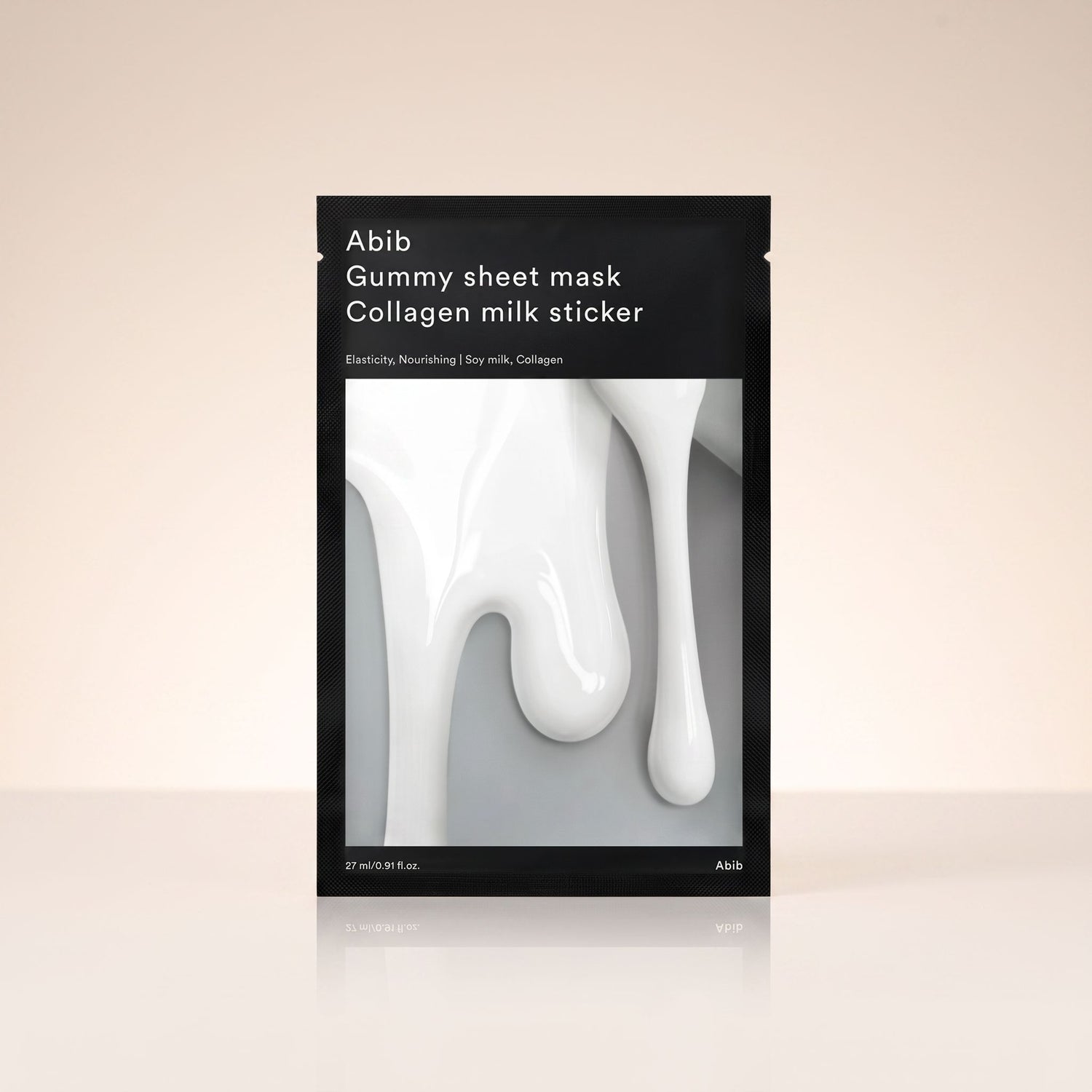 [Abib] [1ea] GUMMY SHEET MASK COLLAGEN MILK STICKER (2023) — Masque collant nutrition intense - hero