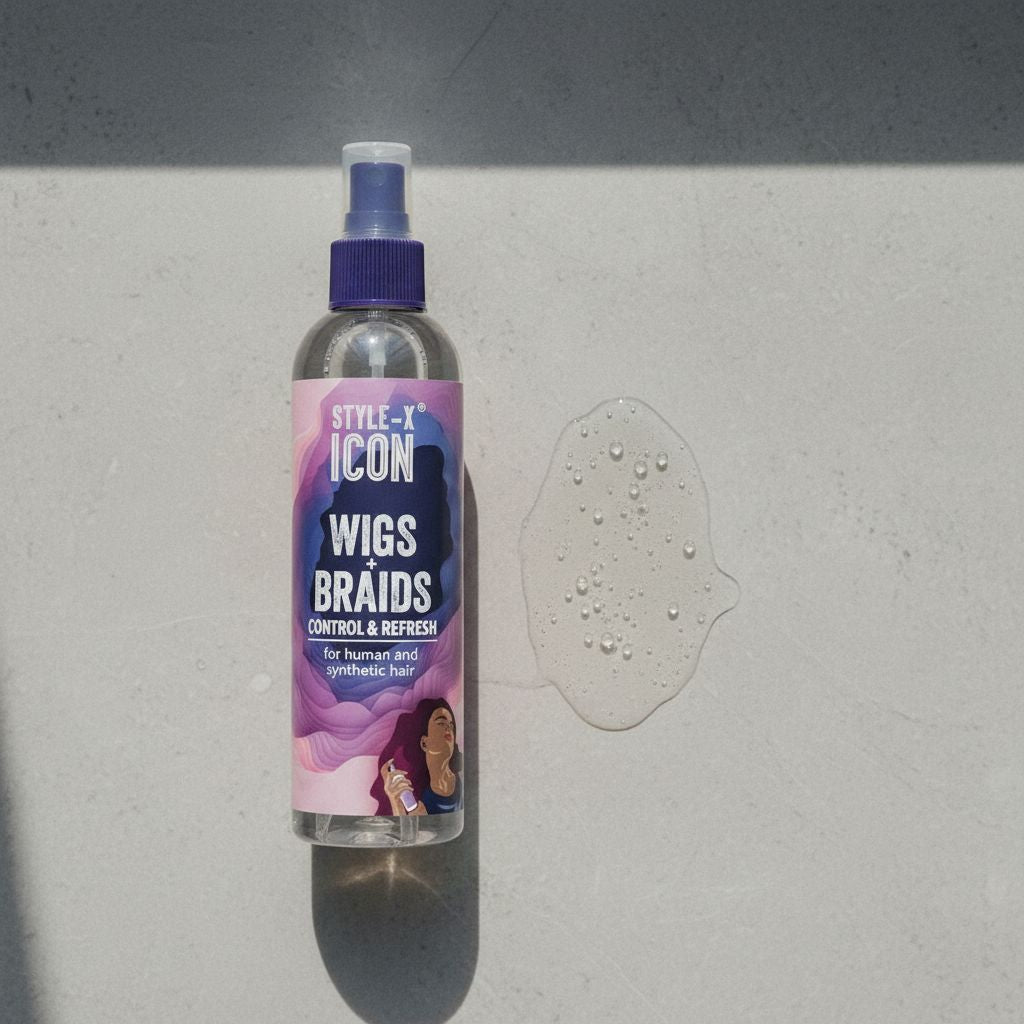 Style-X Icon Wigs + Braids Controle & Refresh Spray 250ml - texture