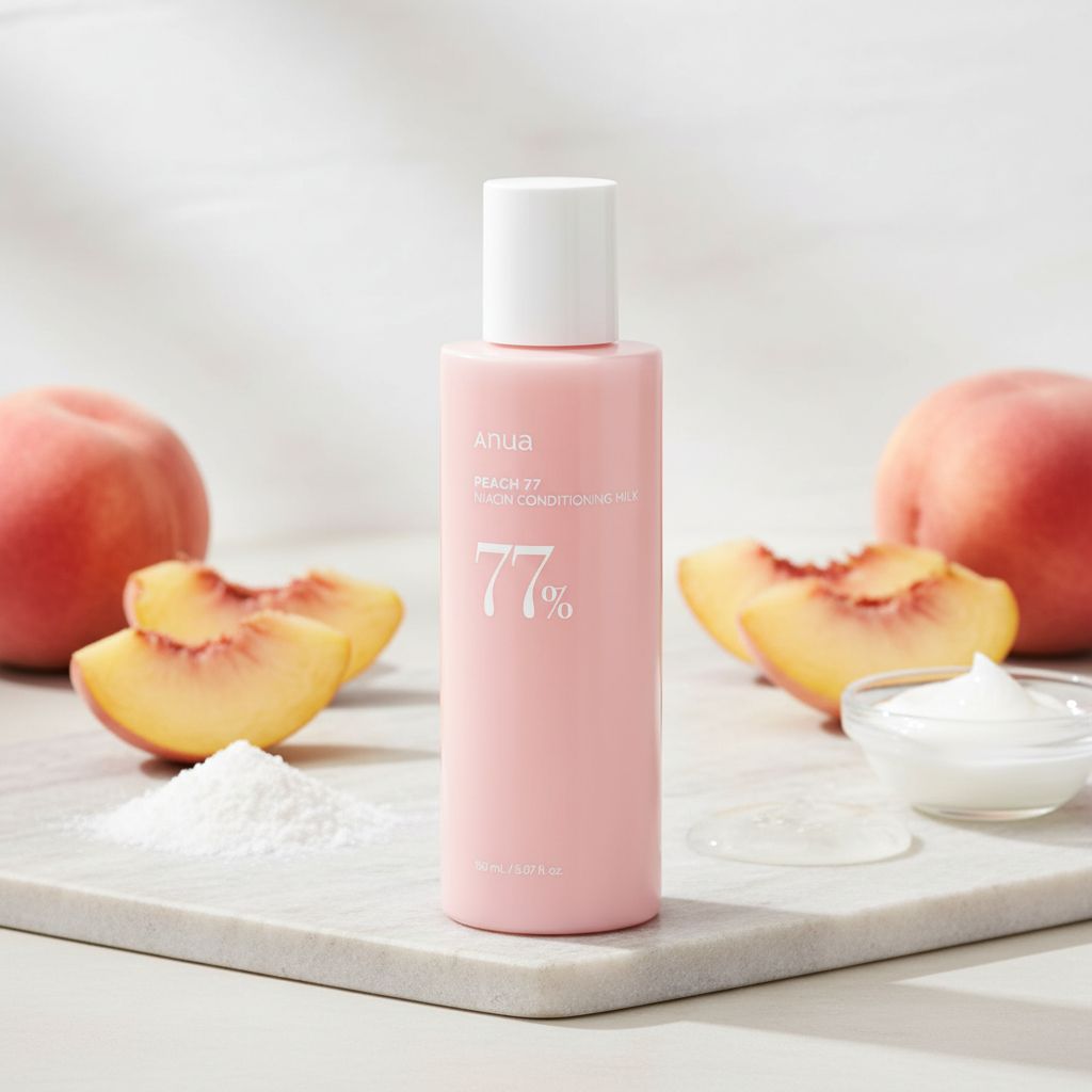 Anua - Peach 77% Niacin Conditioning Milk — Lait hydratant à la pêche et niacine - ingredients