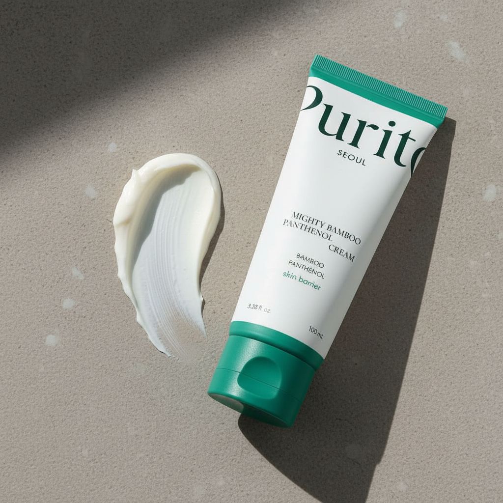 PURITO Mighty Bamboo Panthenol Cream 100ml — Hydratation intense et apaisante - texture
