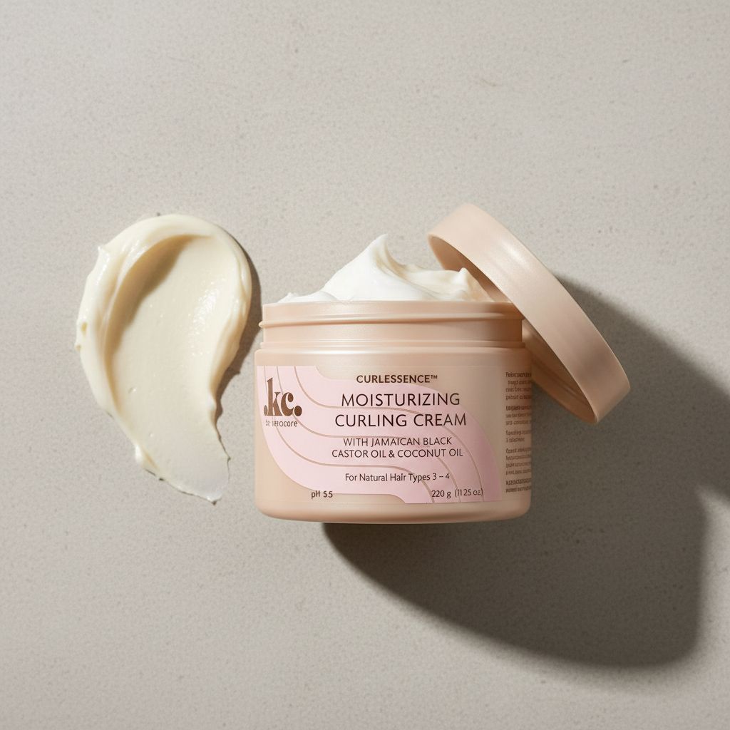 KeraCare Curlessence – Crème Définition Boucles Hydratante 320g (Moisturizing Curling Cream) - texture