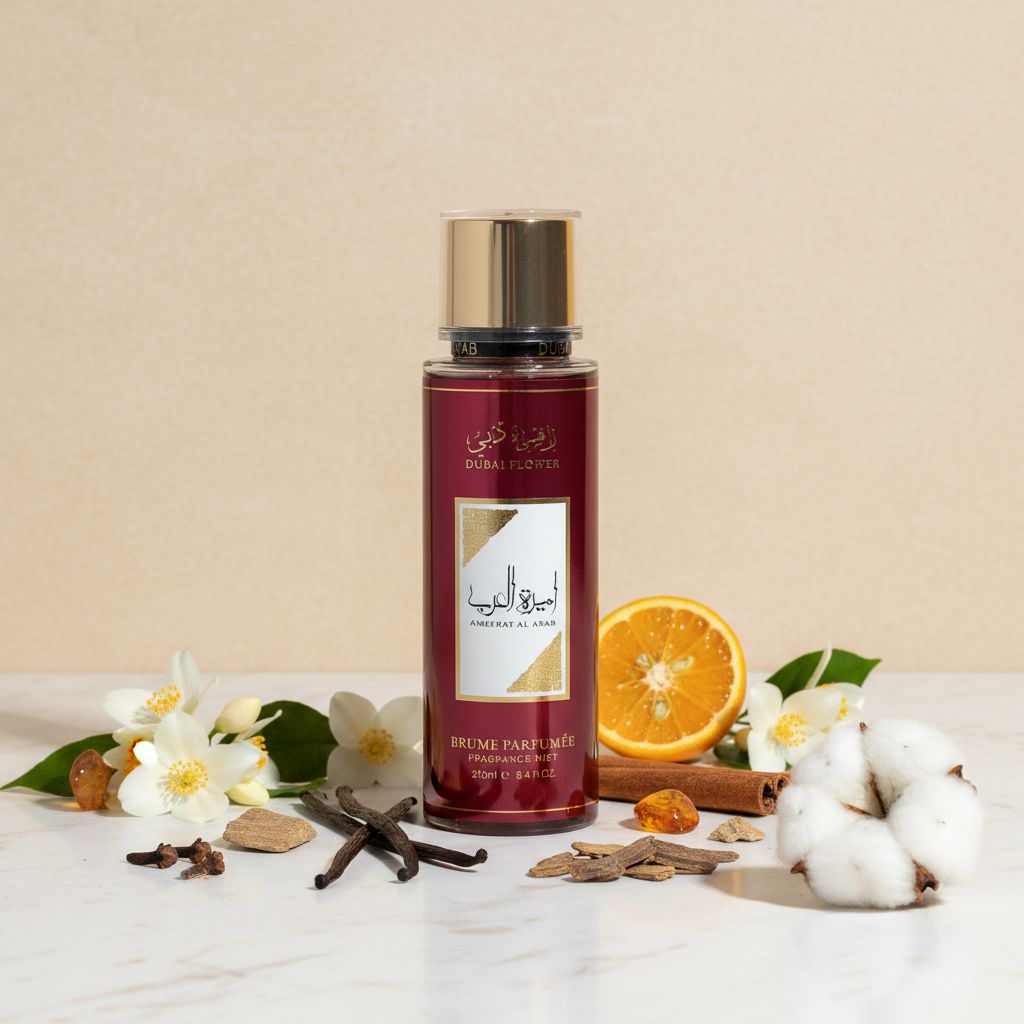 LATAFFA Ameerat Al Arab Brume corps 250ml - ingredients