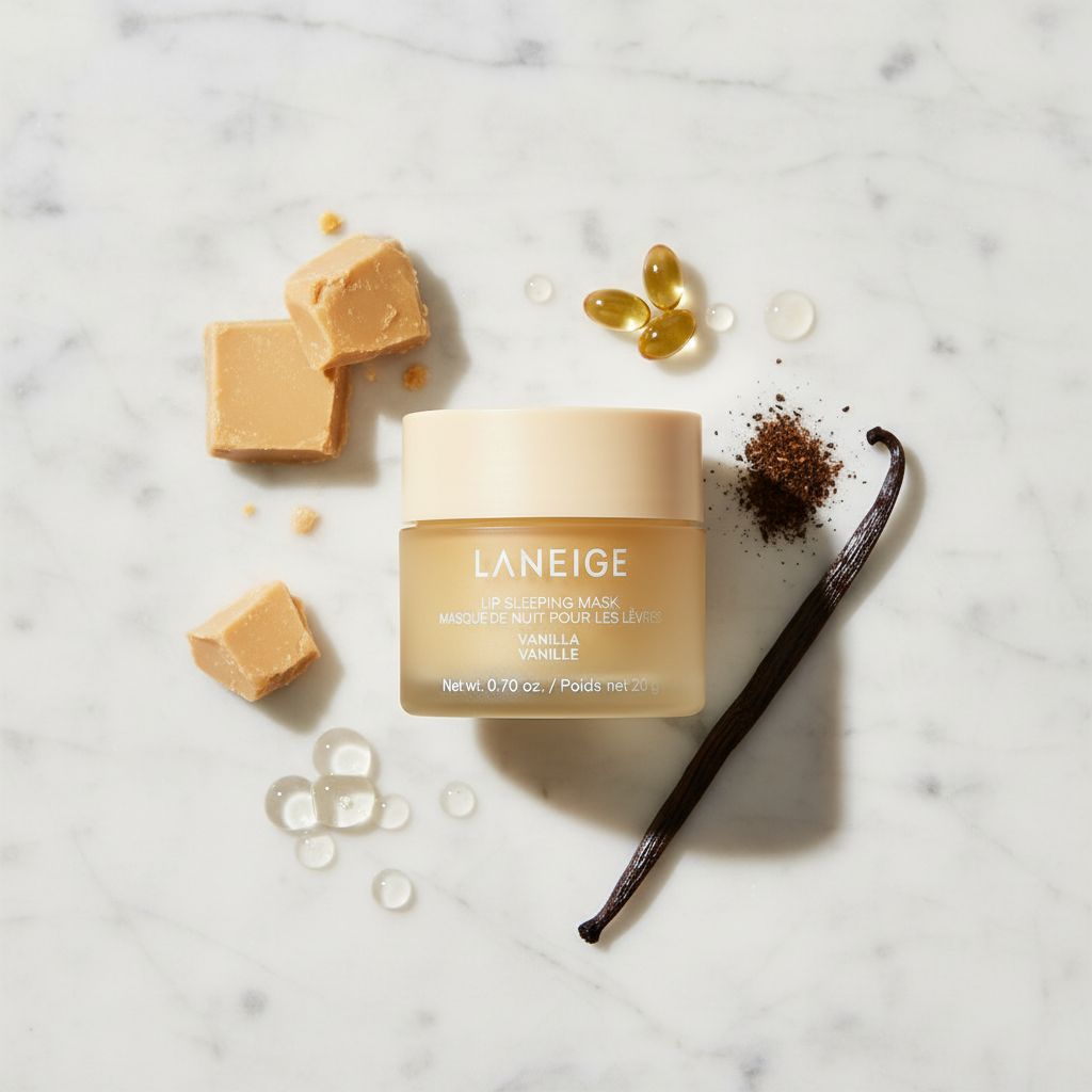Laneige - Lip Sleeping Mask (Vanilla) 20g — Soin réparateur lèvres la nuit - ingredients