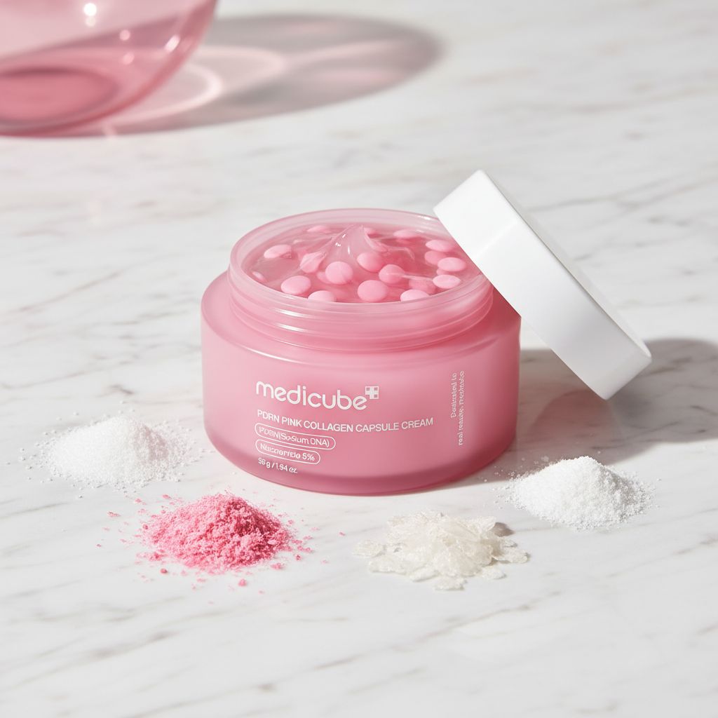 Medicube [RENEW] PDRN PINK COLLAGEN CAPSULE CREAM 55g — Éclat et fermeté instantanés - ingredients