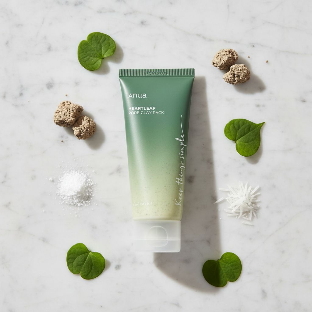 Anua - Heartleaf Pore Clay Pack — Masque purifiant pores resserrés - ingredients