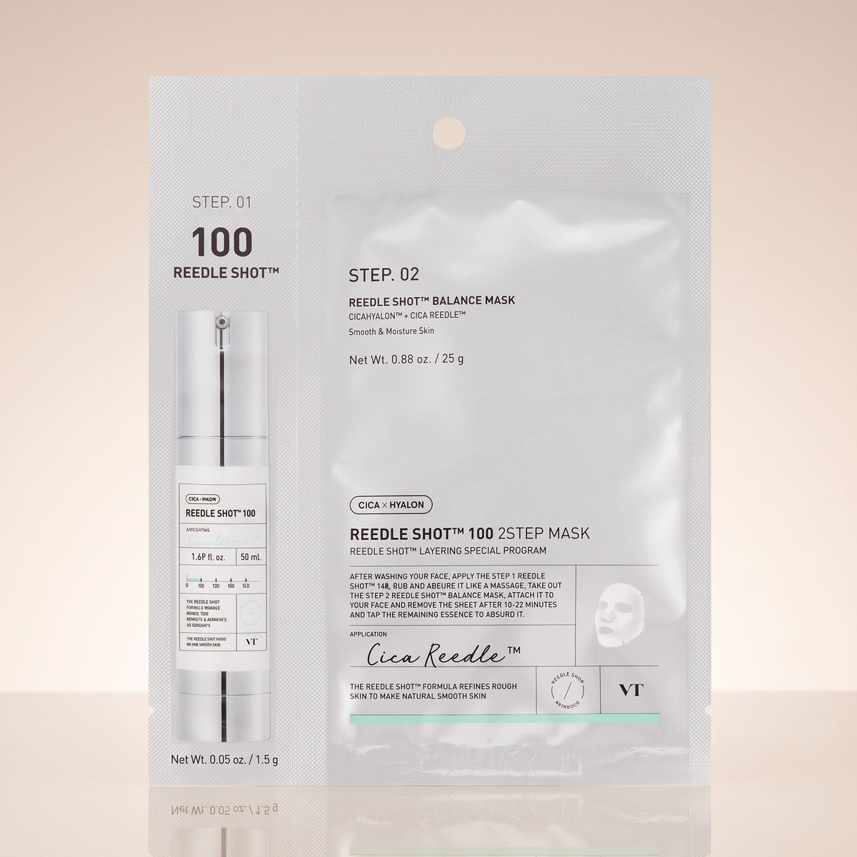 [VT] REEDLE SHOT 100 2-STEP MASK (1.5G+25G) — Lissage intensif et rajeunissement cutané - hero