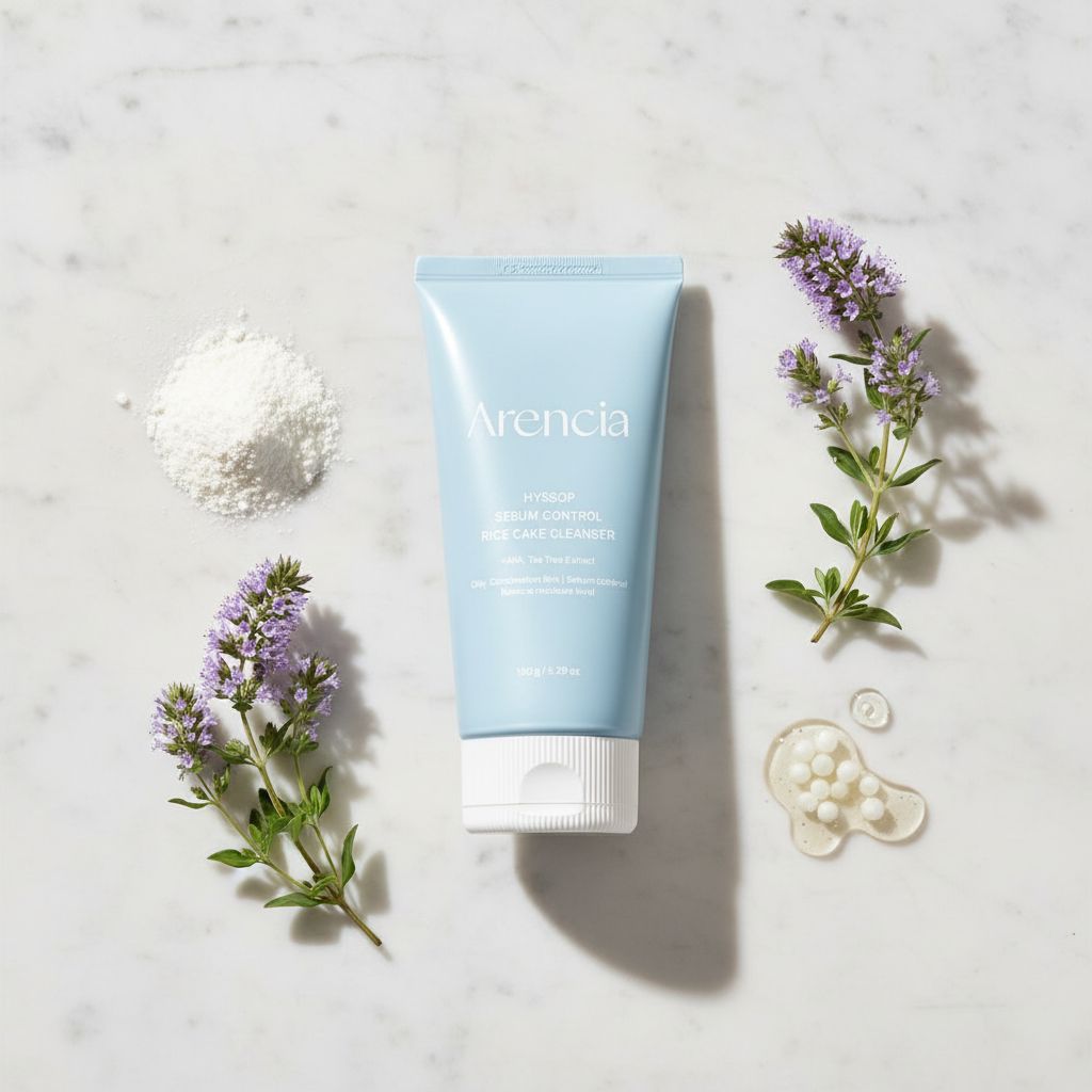 Arencia – Hyssop Sebum Control Rice Cake Cleanser — Nettoyage purifiant peau grasse - ingredients