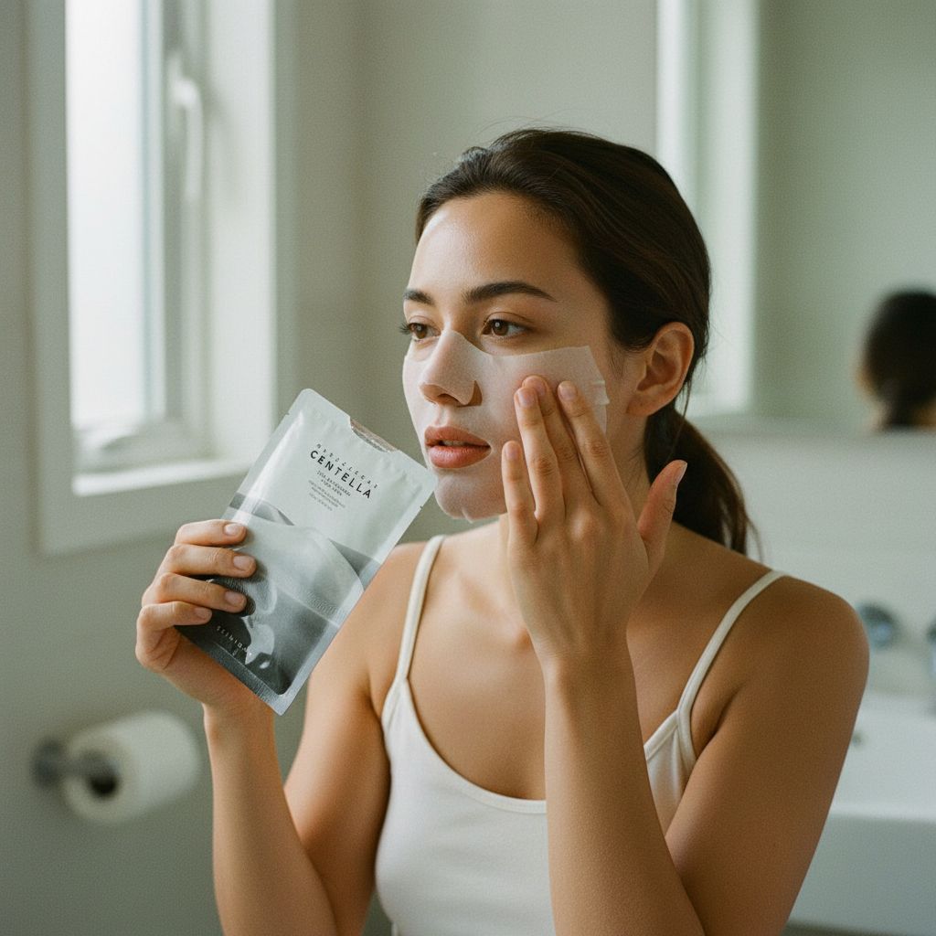 [Skin1004] Madagascar Centella Tone Brightening Glow Mask 25ml — Éclat unifié et lumineux - lifestyle