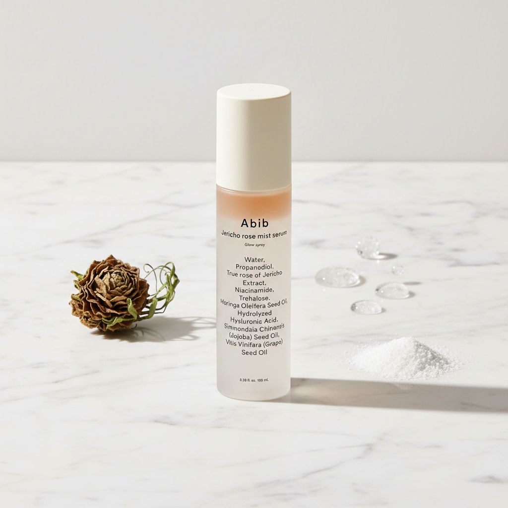[Abib] JERICHO ROSE MIST SERUM GLOW SPRAY 100ml — Éclat rosé pour peau rayonnante - ingredients