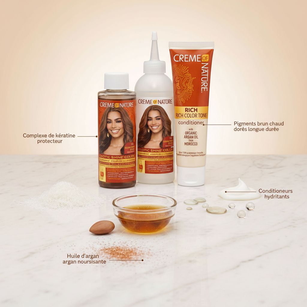 Creme of Nature Gel Hair Color Medium Warm Brown 7.3 - ingredients