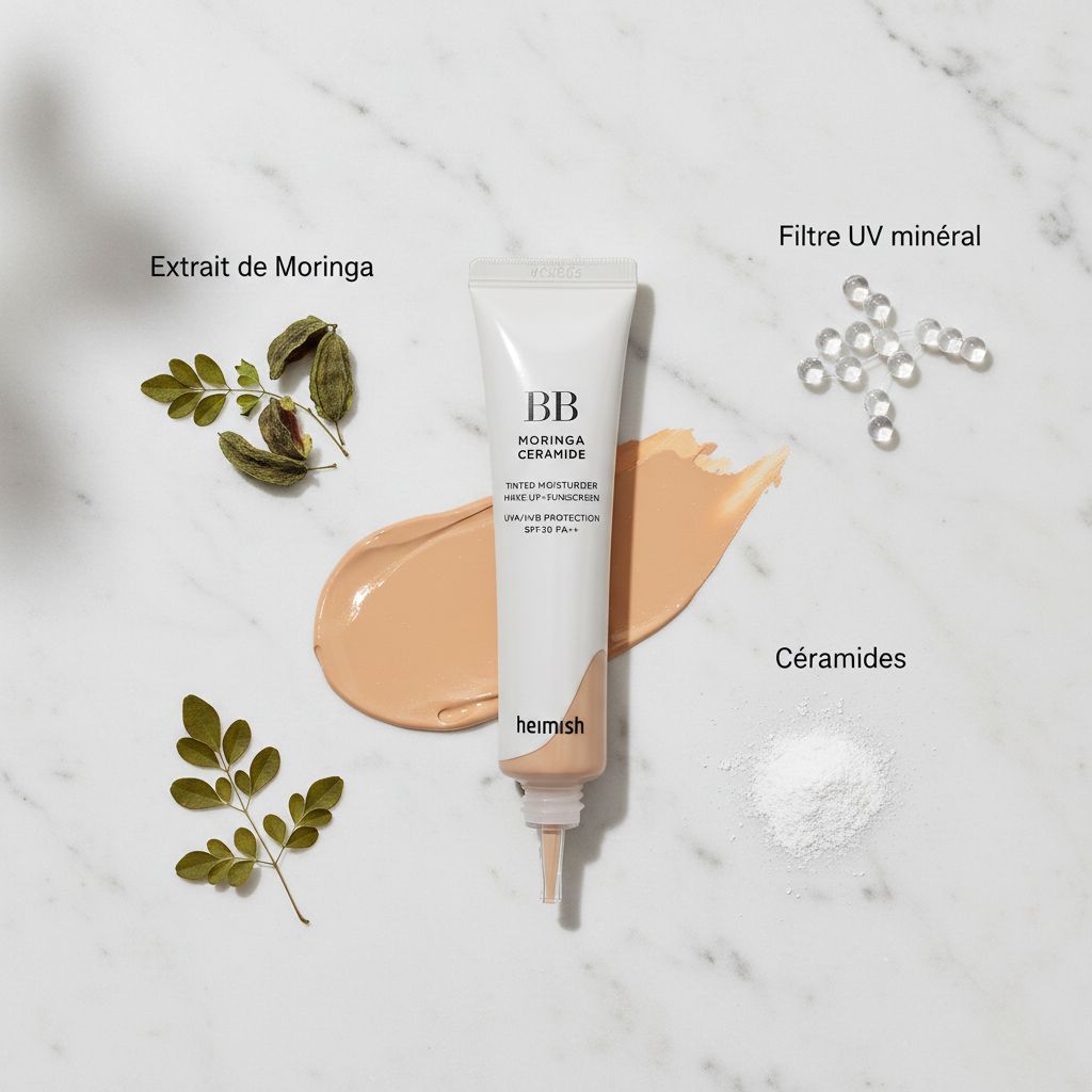 [Heimish] Moringa Ceramide BB Cream SPF 30 PA++ 25 Medium — Couvrance légère et protectrice - ingredients