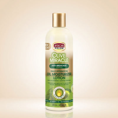 African Pride – Olive Miracle Moisturizer Lotion – 355ml — Hydratation intense à l'olive africaine
