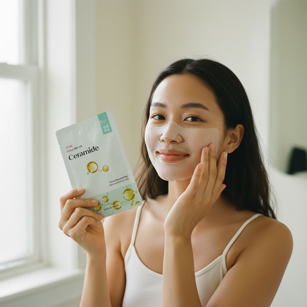 Etude House - 0.2 Ceramide Facial Mask Sheet — Hydratation intense et réparation céramides - lifestyle