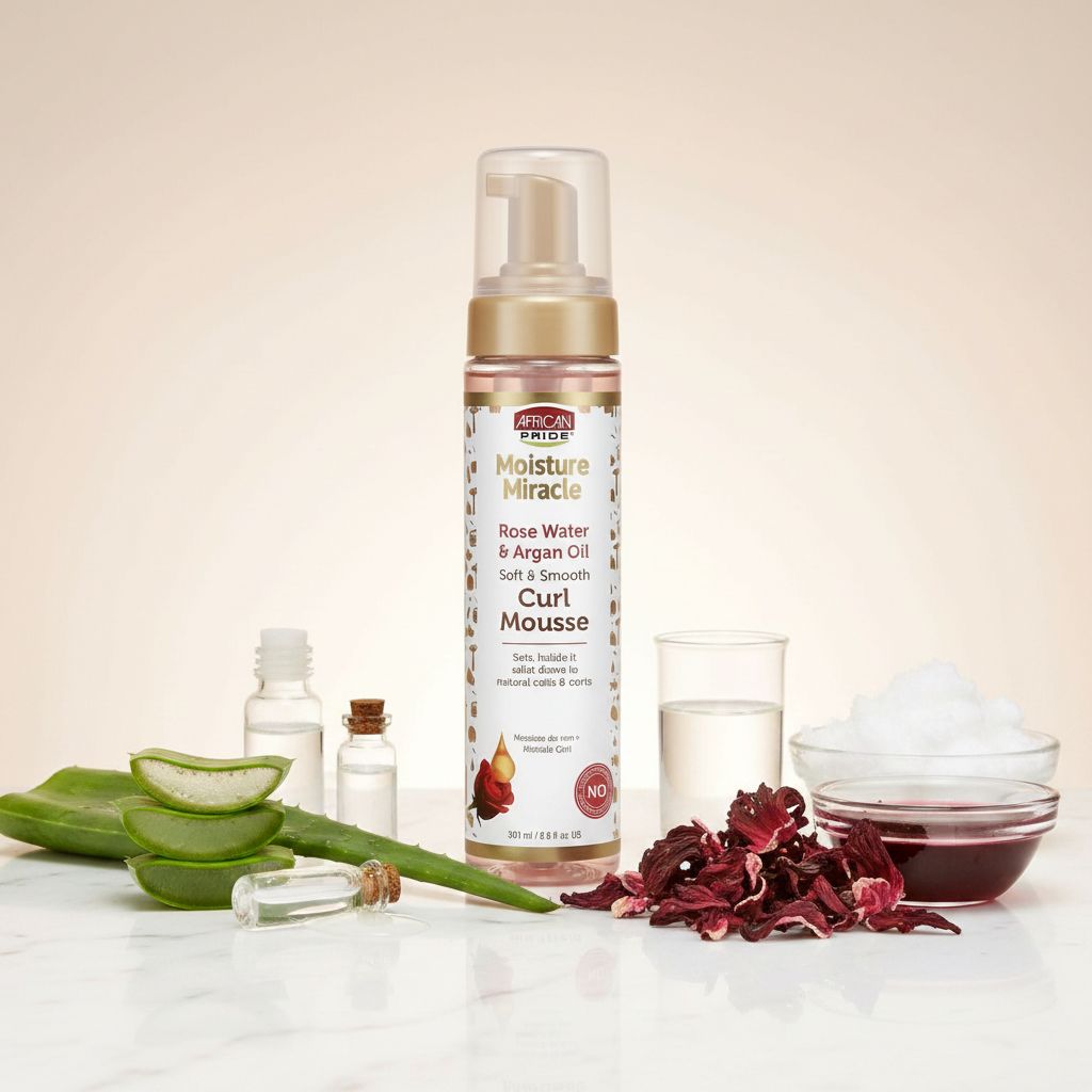 African Pride Moisture Miracle - Curl Mousse – Mousse Définition Boucles 251ml - ingredients