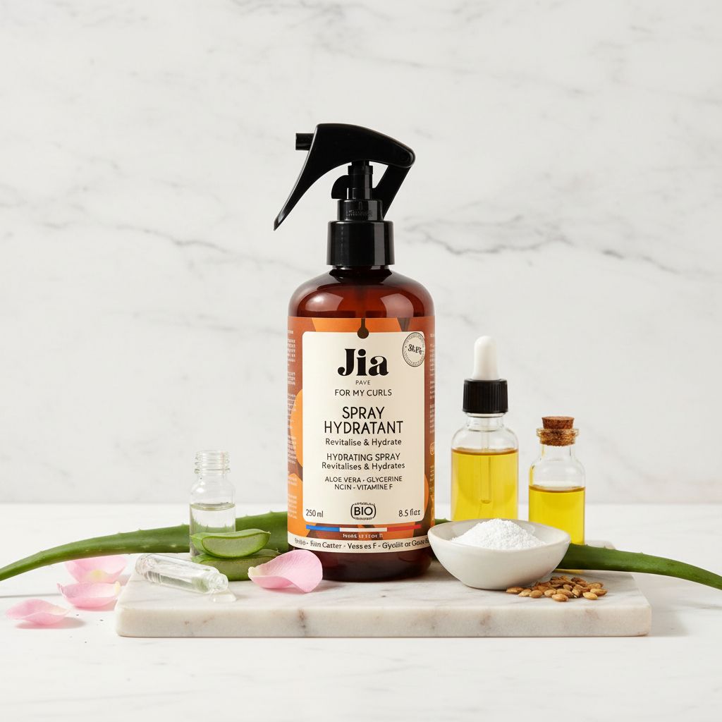 JIA – Spray Hydratant Rafraîchissant Boucles 250ml - ingredients
