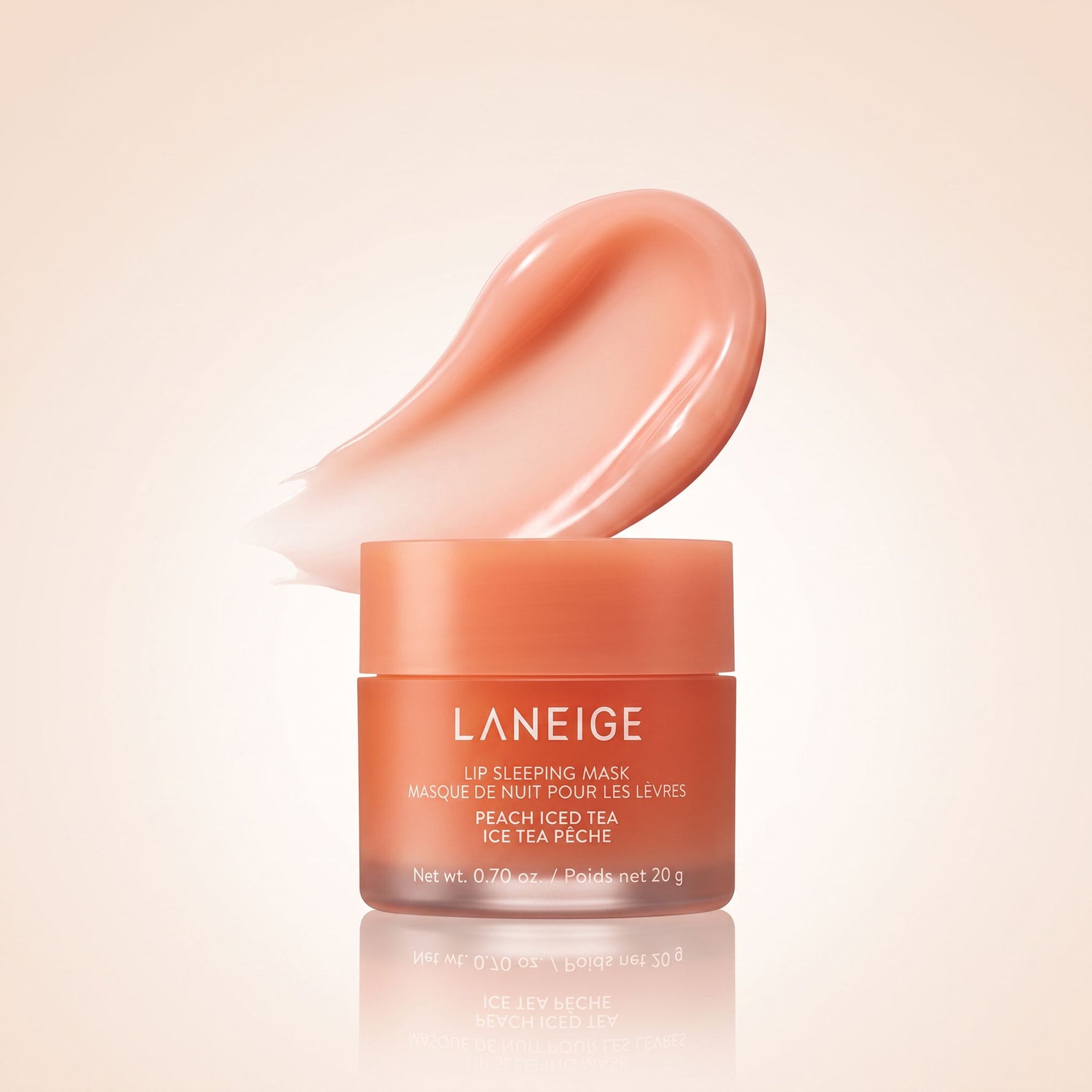 Laneige - Lip Sleeping Mask (Peach Iced Tea) 20g — Masque lèvres nuit réparateur - hero