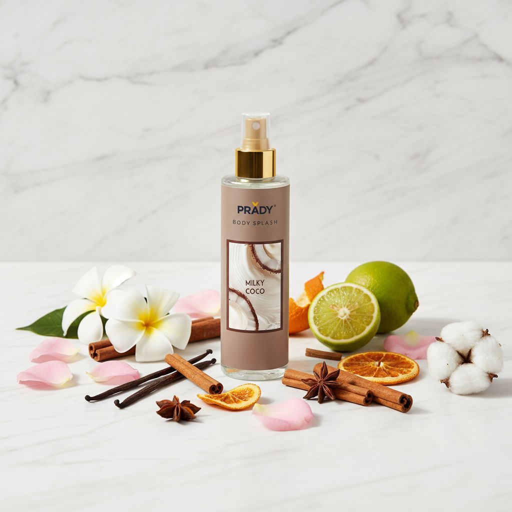 PRADY BODY SPLASH Milky Coco 250ml - ingredients